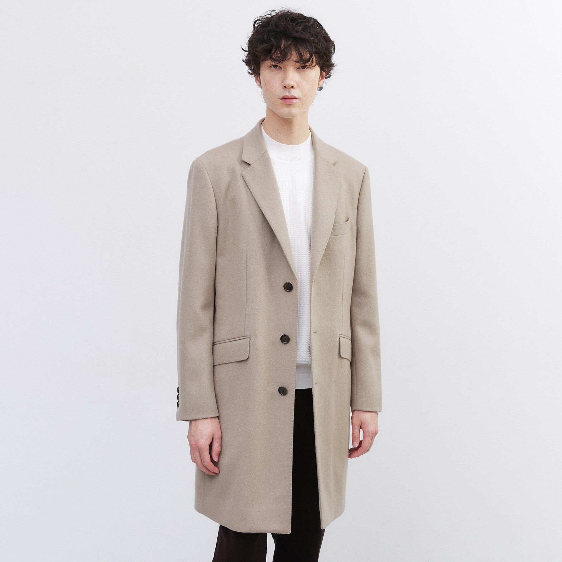 TAKEO KIKUCHI「カシミヤブレンド ビーバー調チェスターコート」|その他|