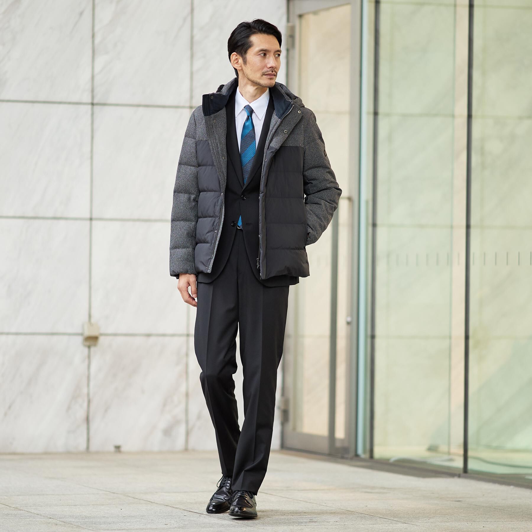 TAKEO KIKUCHI「カラーコンビ ダウンブルゾン」|ダウン|