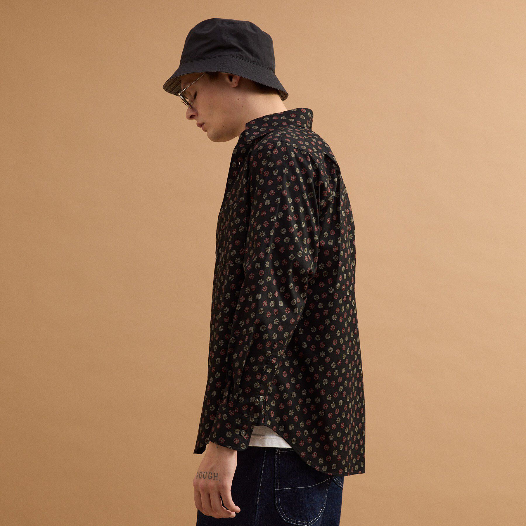 40CARATS&525「小紋プリントシャツ」|シャツ・ブラウス|