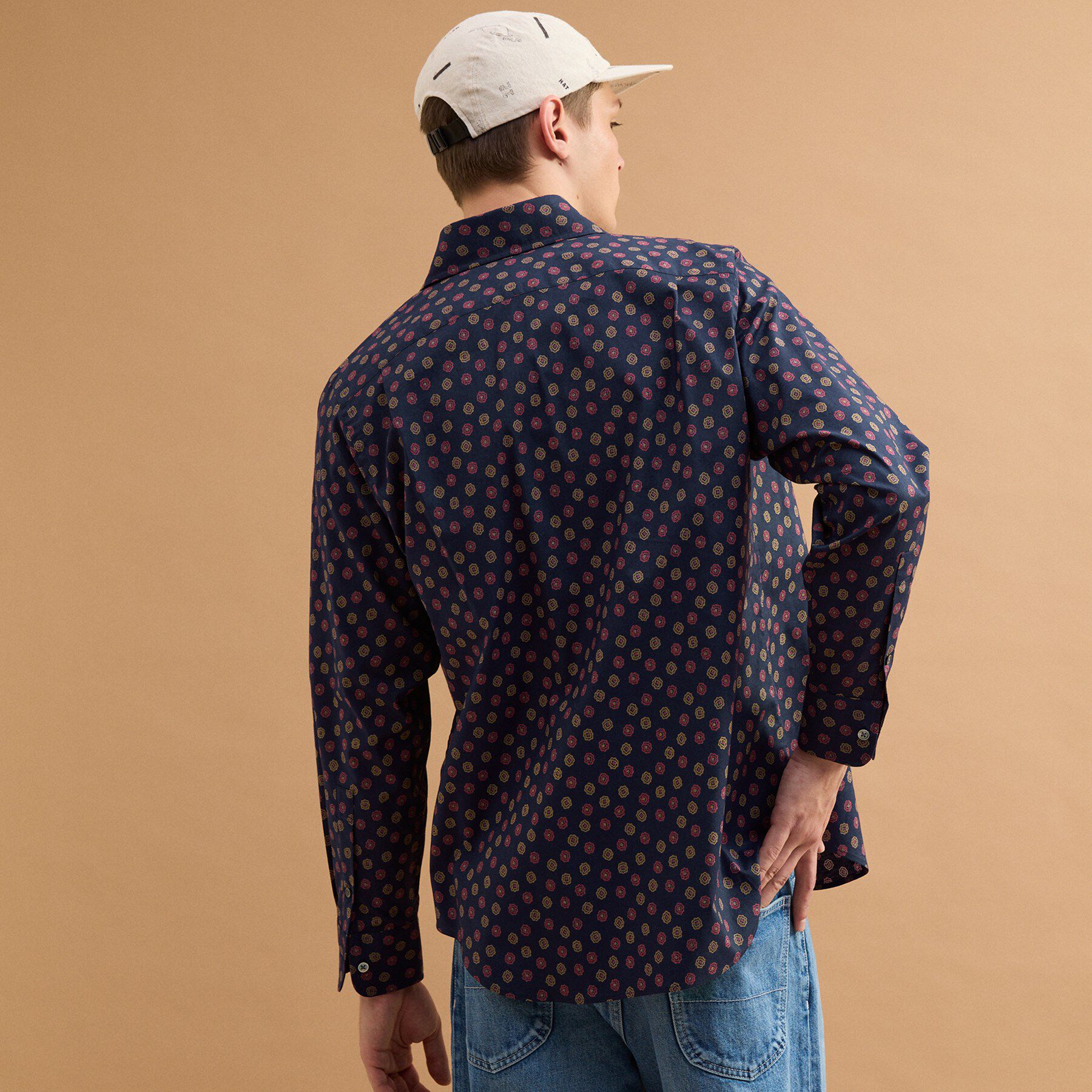 40CARATS&525「小紋プリントシャツ」|シャツ・ブラウス|