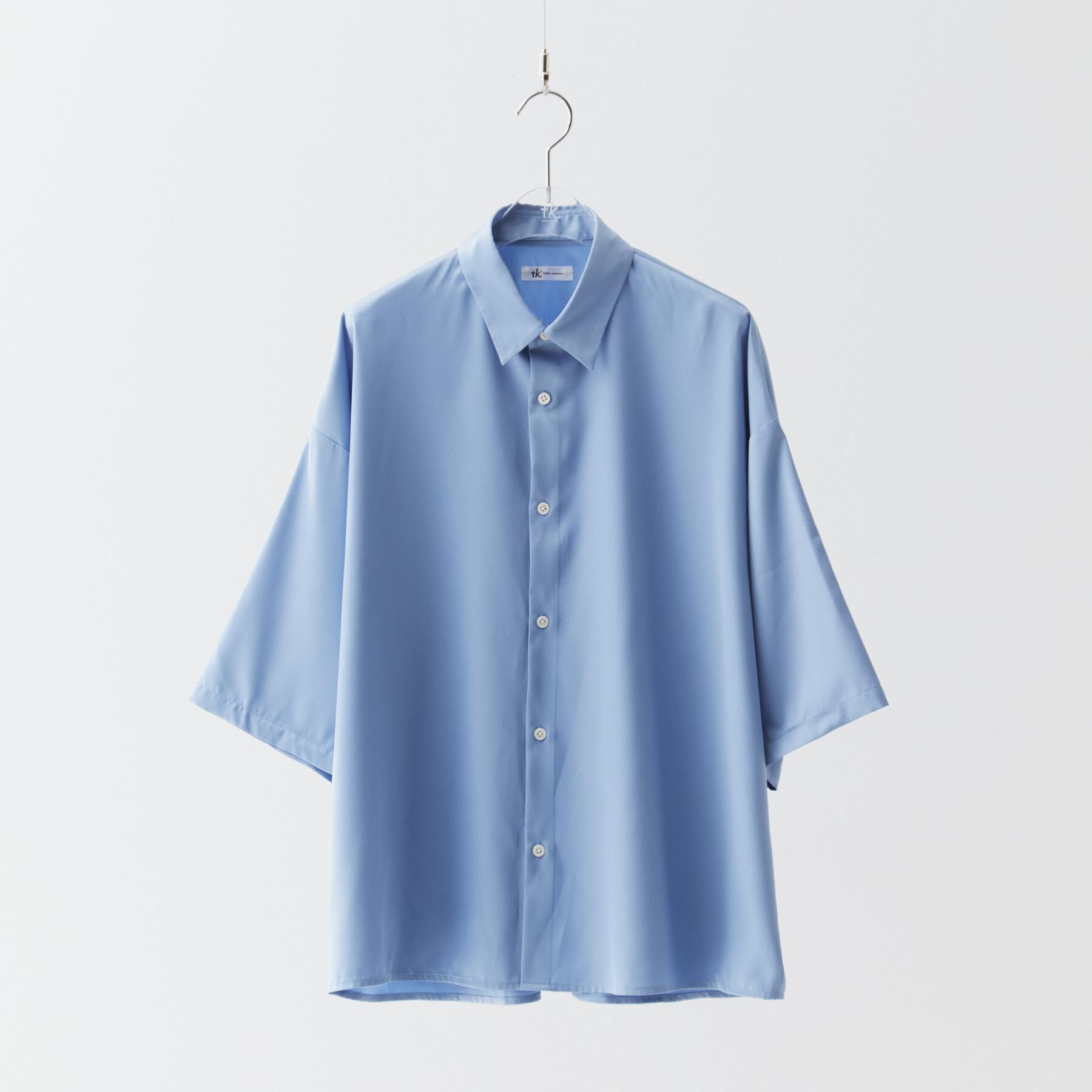 tk.TAKEO KIKUCHI「【WEB限定】無地/花柄アソートドレープ半袖シャツ」|シャツ・ブラウス|