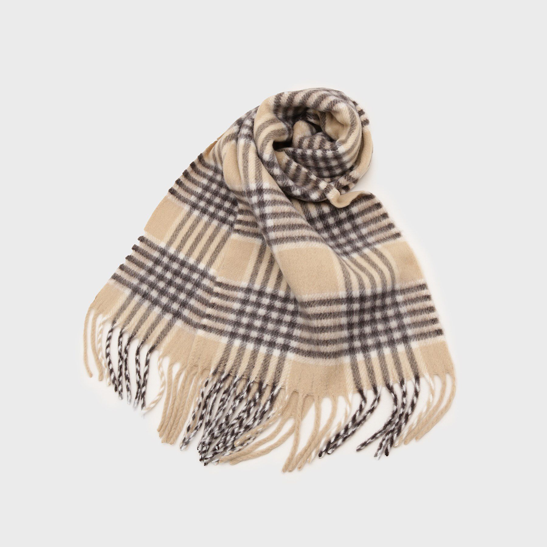 tk.TAKEO KIKUCHI「アソートボリュームシャギーマフラー」|ストール|ベージュ(252)