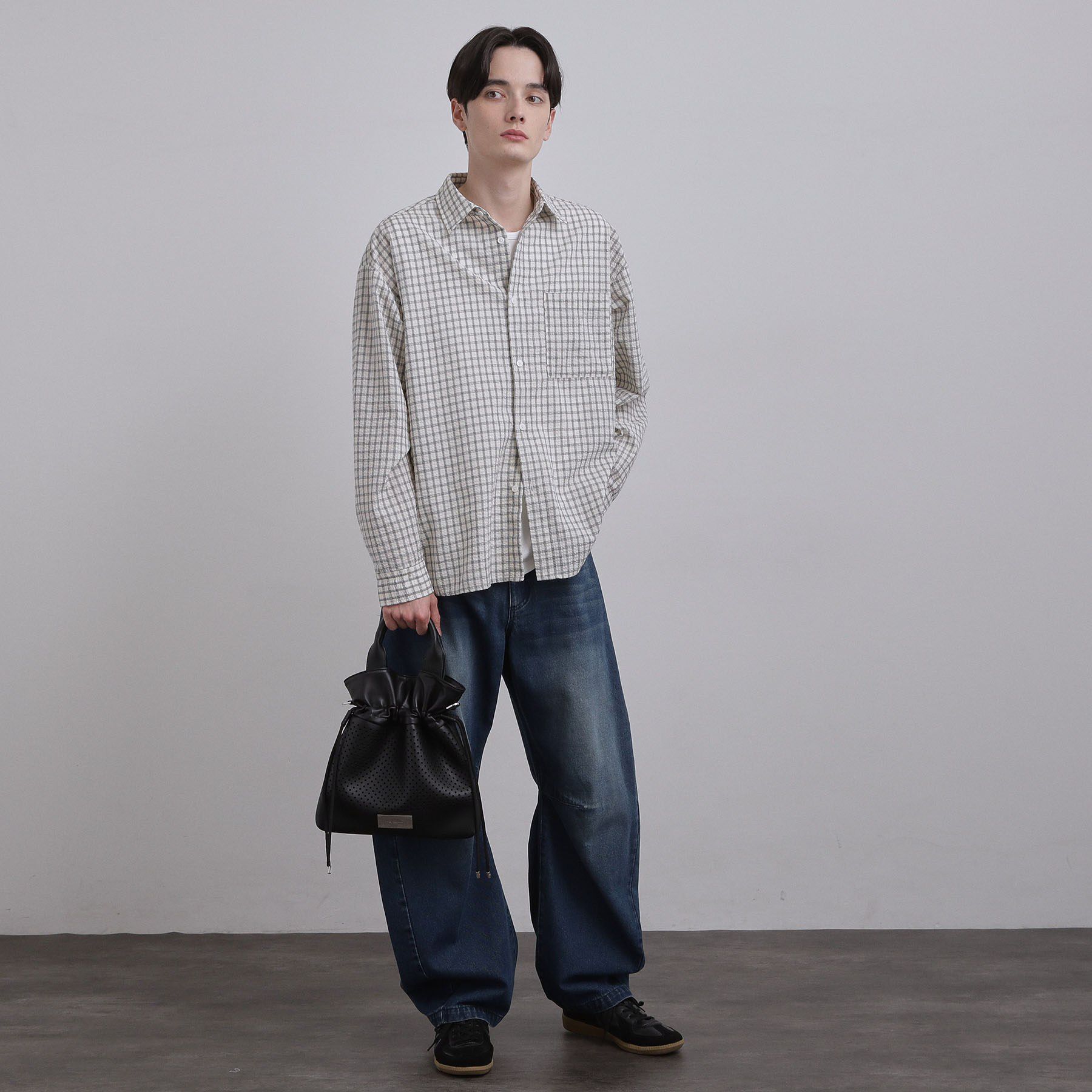 tk.TAKEO KIKUCHI「【2WAY】パンチングドロストバッグ」|ショルダー・メッセンジャー|