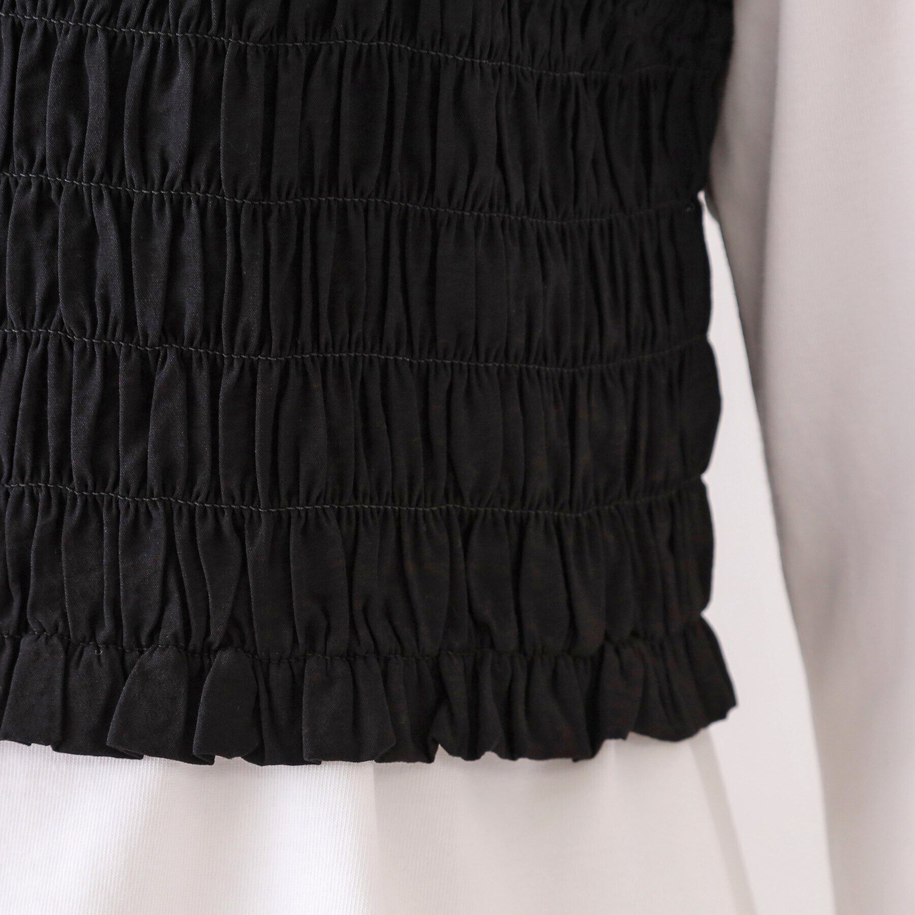 OPAQUE.CLIP「《ツインセット》シャーリングビスチェ&times;ロングTシャツ【洗濯機洗い可】」|その他|