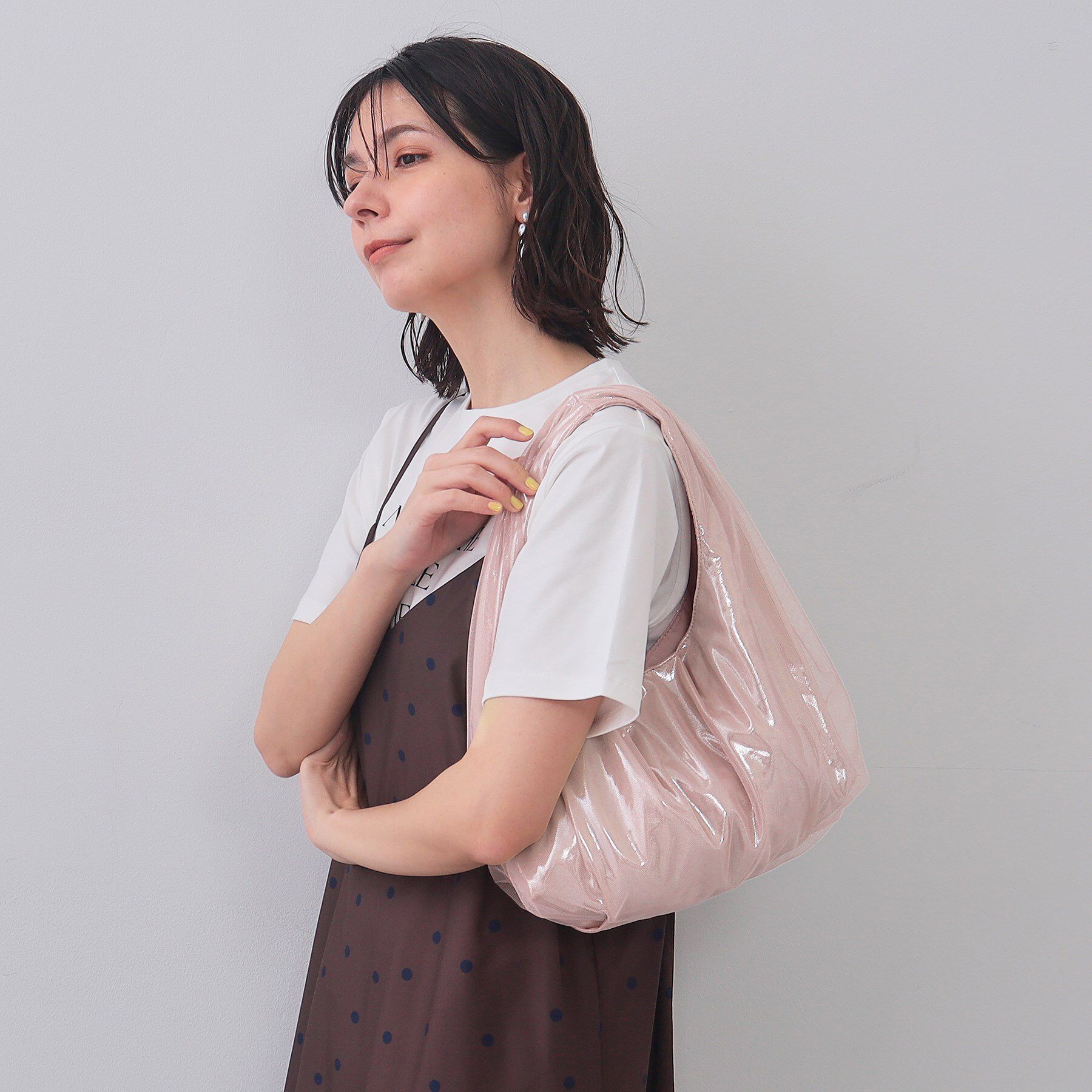 OPAQUE.CLIP「チュールレイヤードミドルショルダーバッグ」|ショルダー・メッセンジャー|