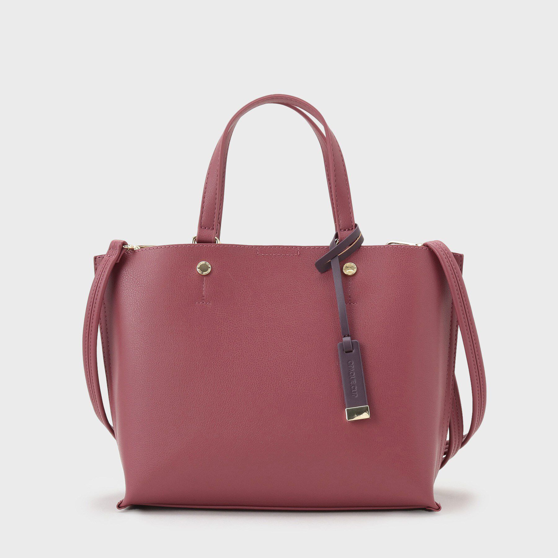 OPAQUE.CLIP「【2WAY/名品】バイカラー3層ミドルトートバッグ」|トートバッグ|