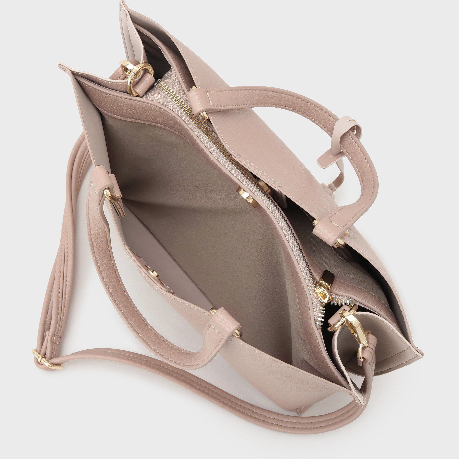 OPAQUE.CLIP「【2WAY/名品】バイカラー3層ミドルトートバッグ」|トートバッグ|