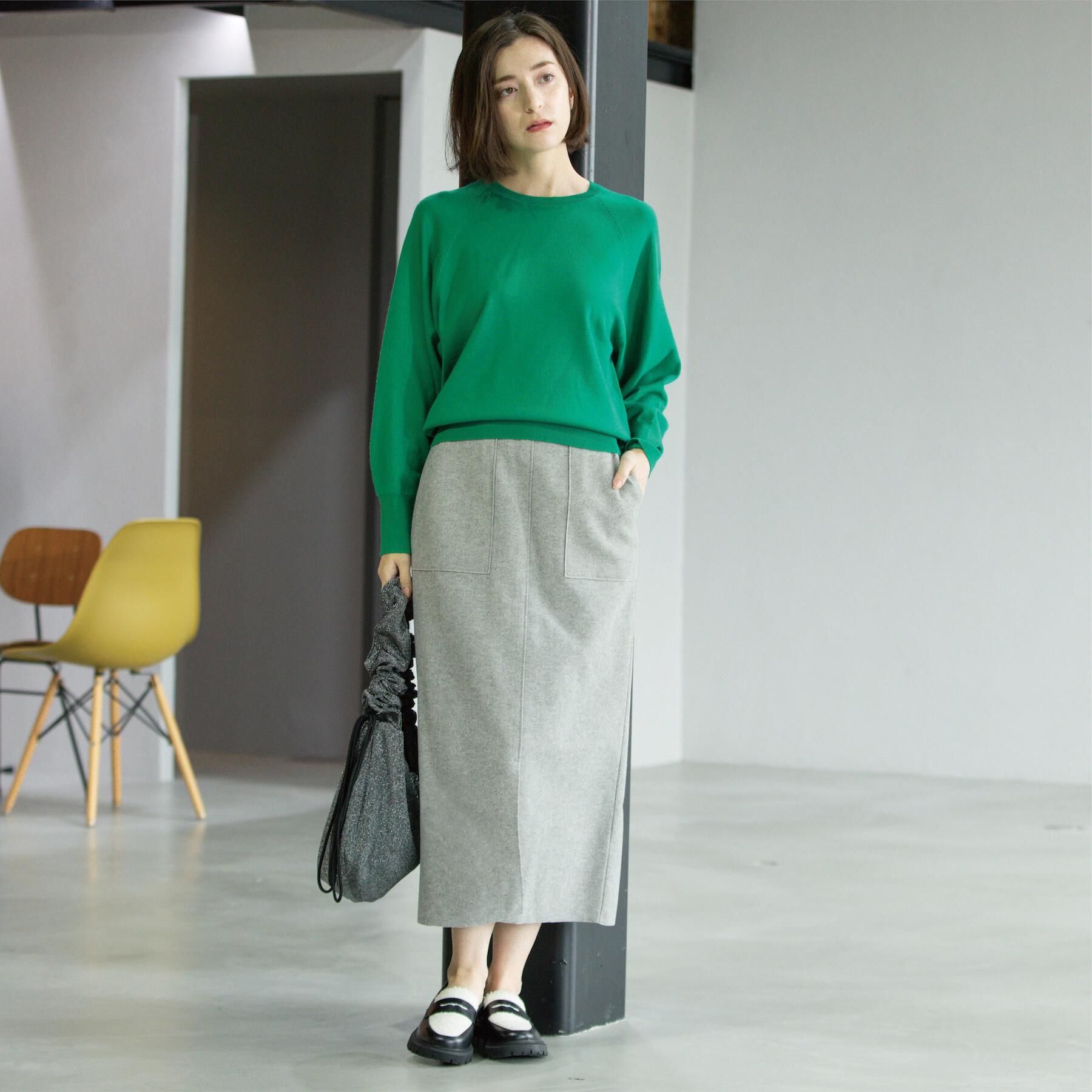 OPAQUE.CLIP「ウールライクタイトスカート【洗濯機洗い可】《8col》」|スカート|