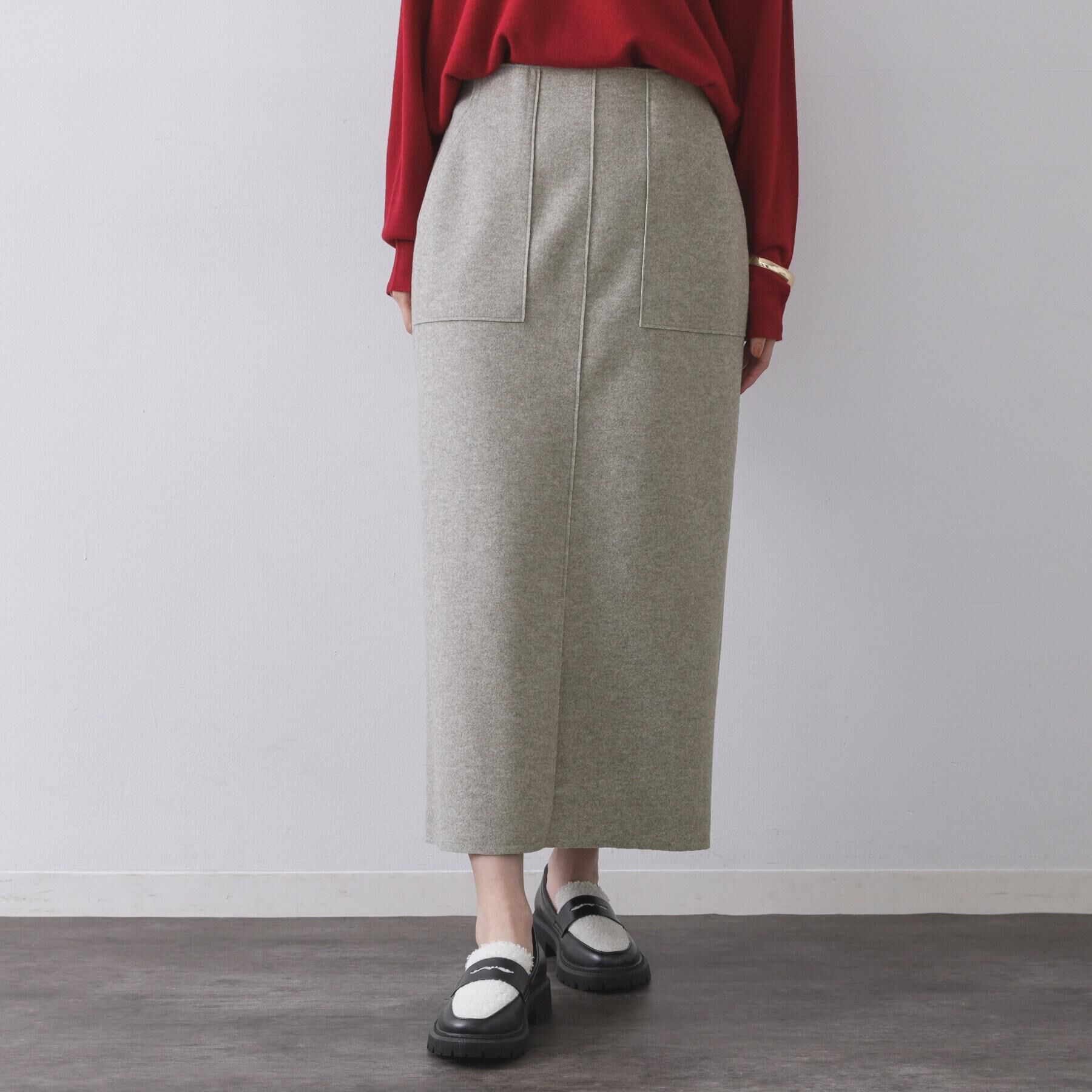 OPAQUE.CLIP「ウールライクタイトスカート【洗濯機洗い可】《8col》」|スカート|