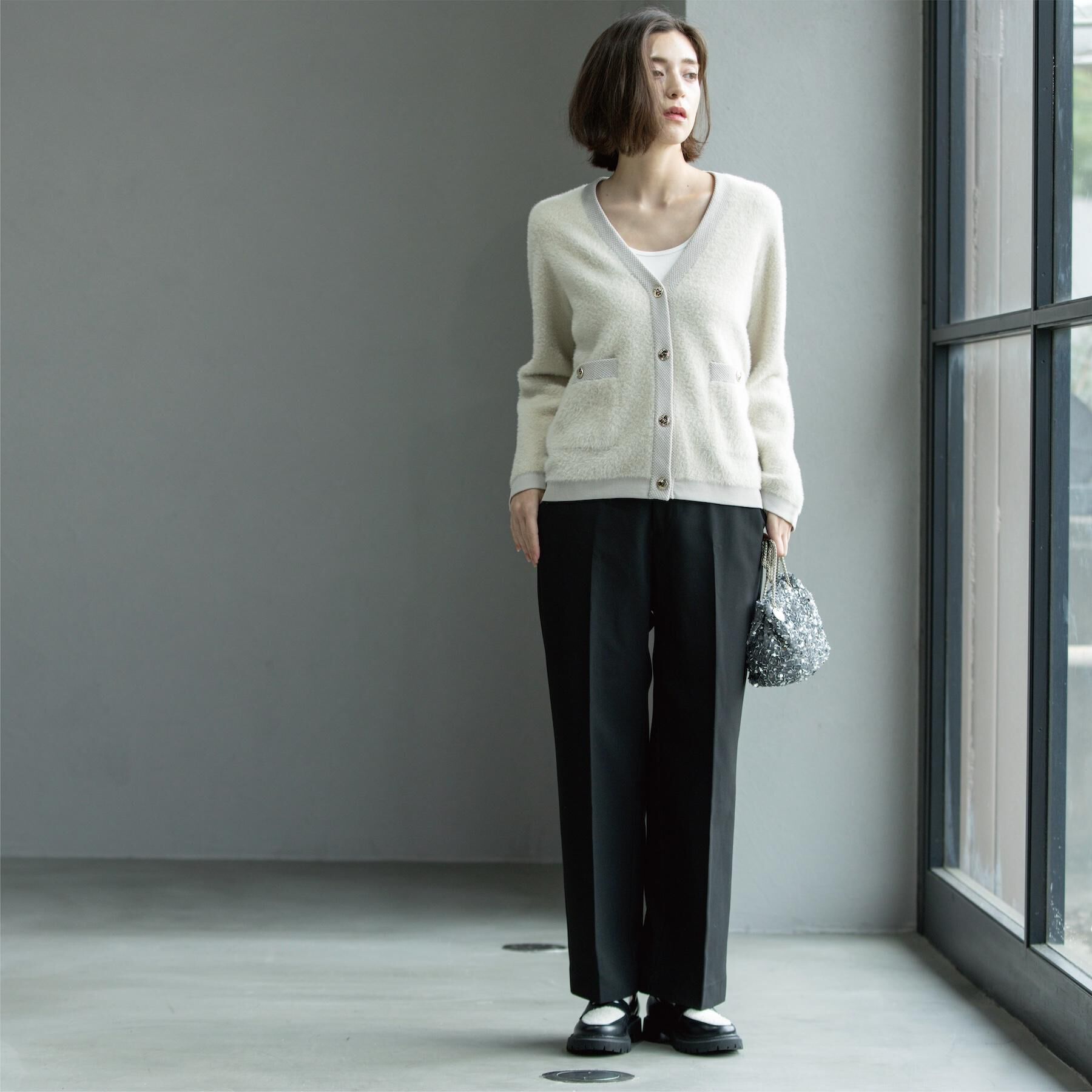 OPAQUE.CLIP「ウォームタッチ ワイドパンツ【洗濯機洗OK/ストレッチ】≪SS～LL≫」|その他|