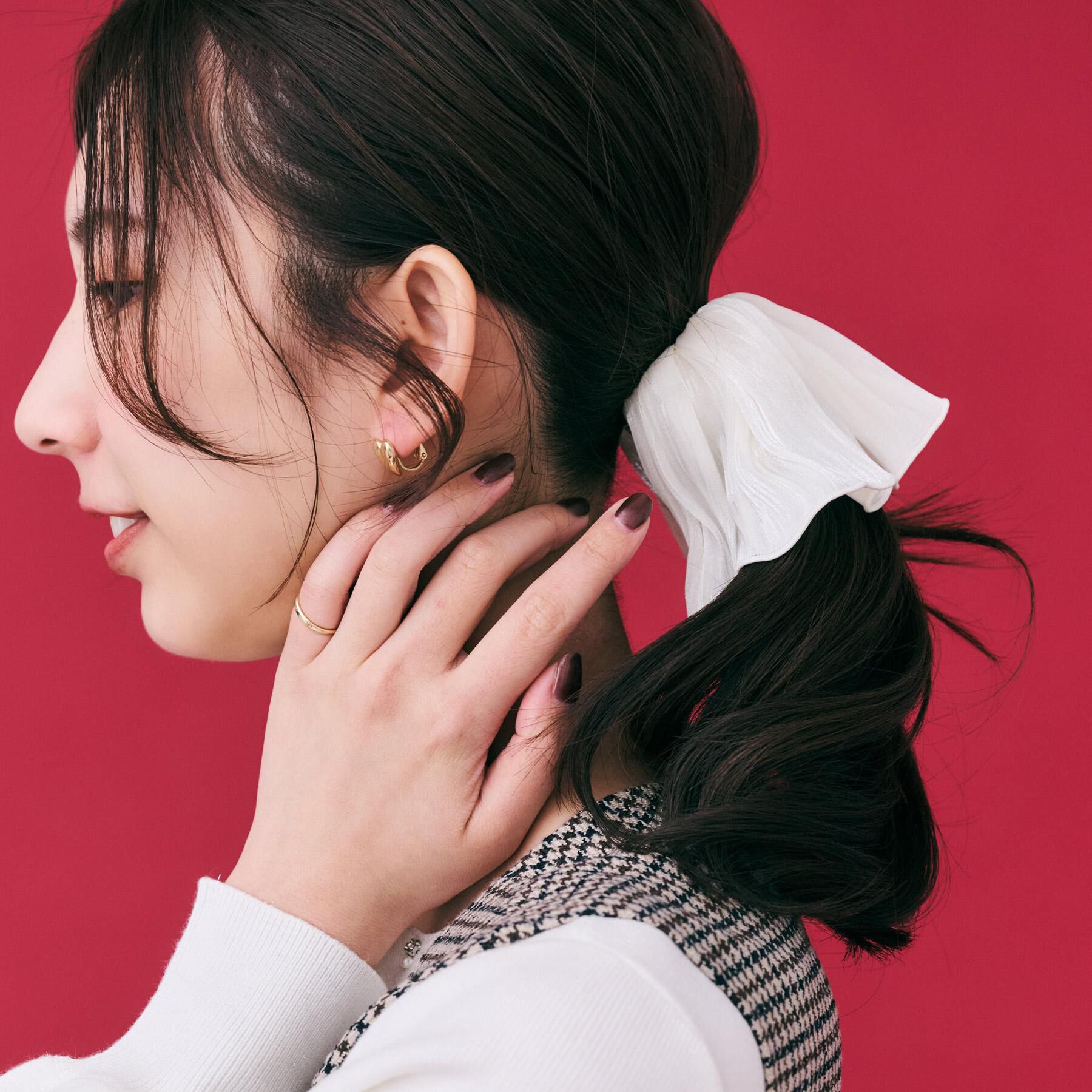 OPAQUE.CLIP「フリルデザインヘアカフ」|その他|