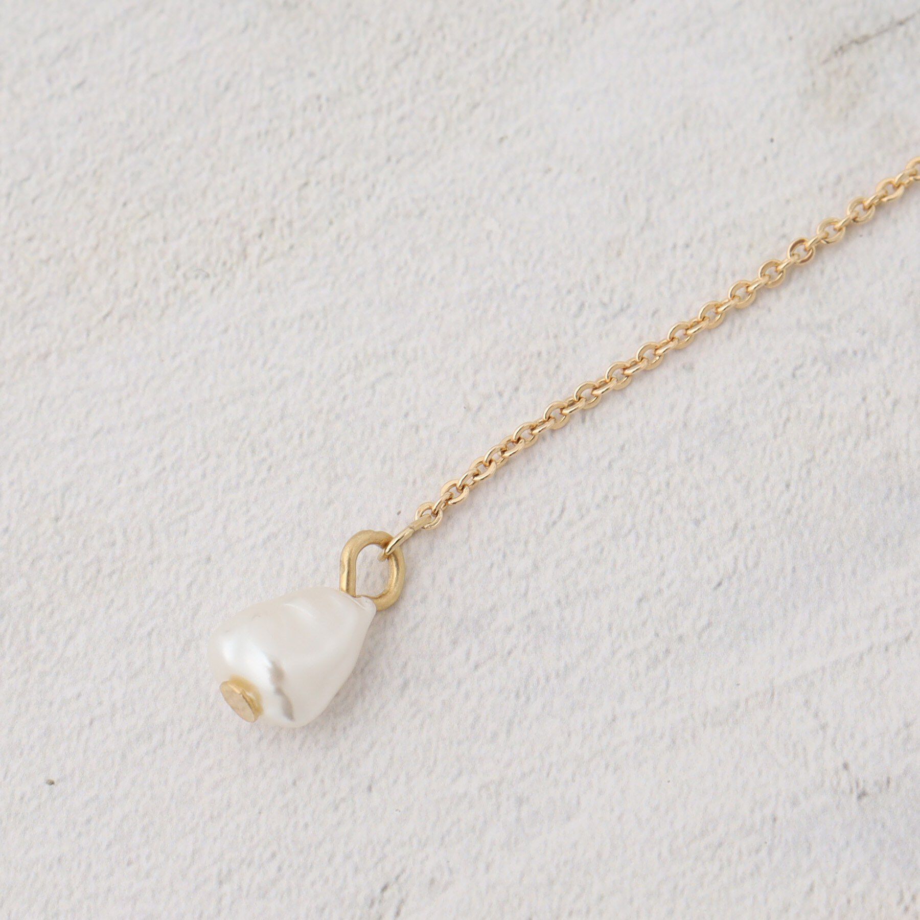 OPAQUE.CLIP「3連パール調ビーズデザインネックレス」|ネックレス|