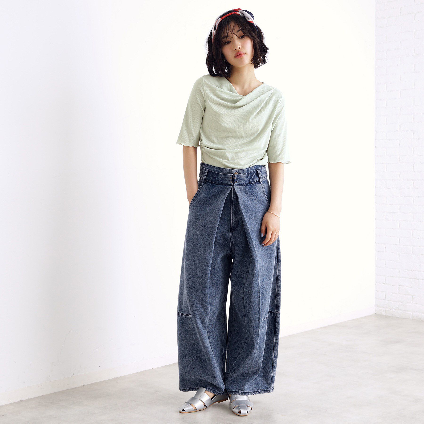 THE SHOP TK「ドレープカットソー【洗濯機OK/シワになりにくい】」|シャツ・ブラウス|