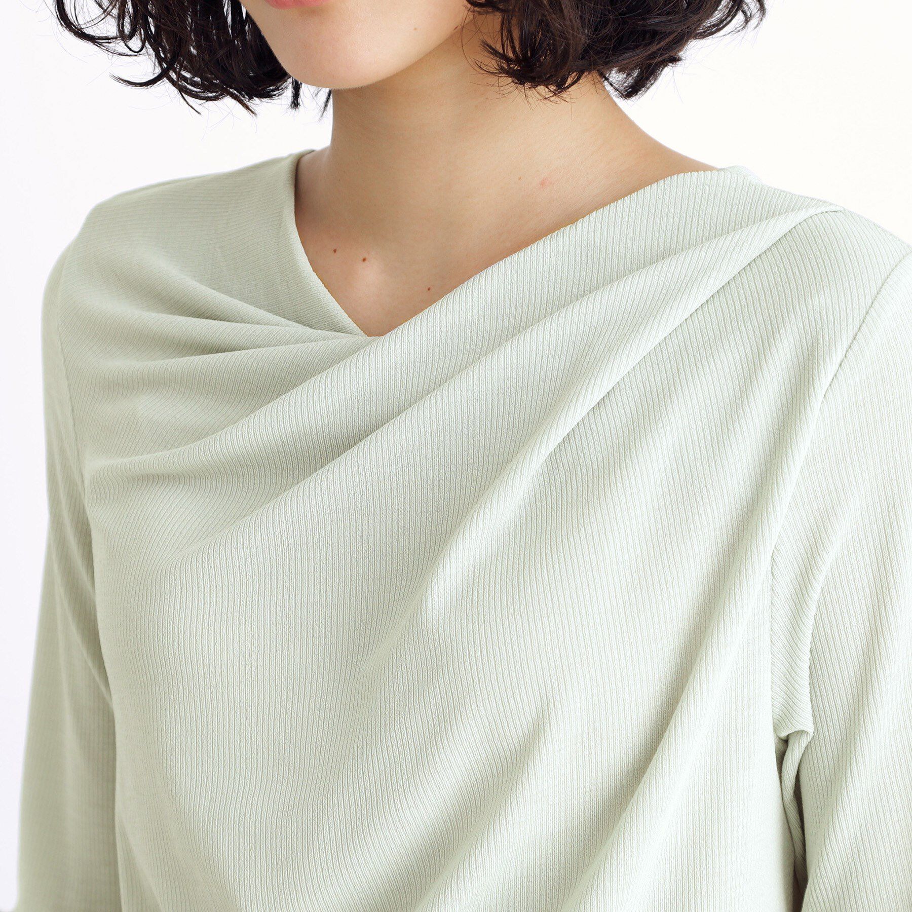 THE SHOP TK「ドレープカットソー【洗濯機OK/シワになりにくい】」|シャツ・ブラウス|