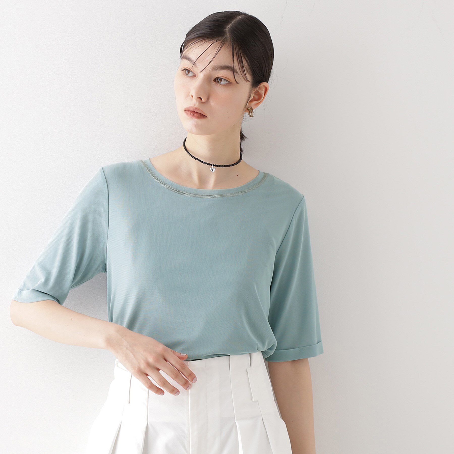 THE SHOP TK「シアーチュールプルオーバー【洗濯機OK】」|Tシャツ・カットソー|