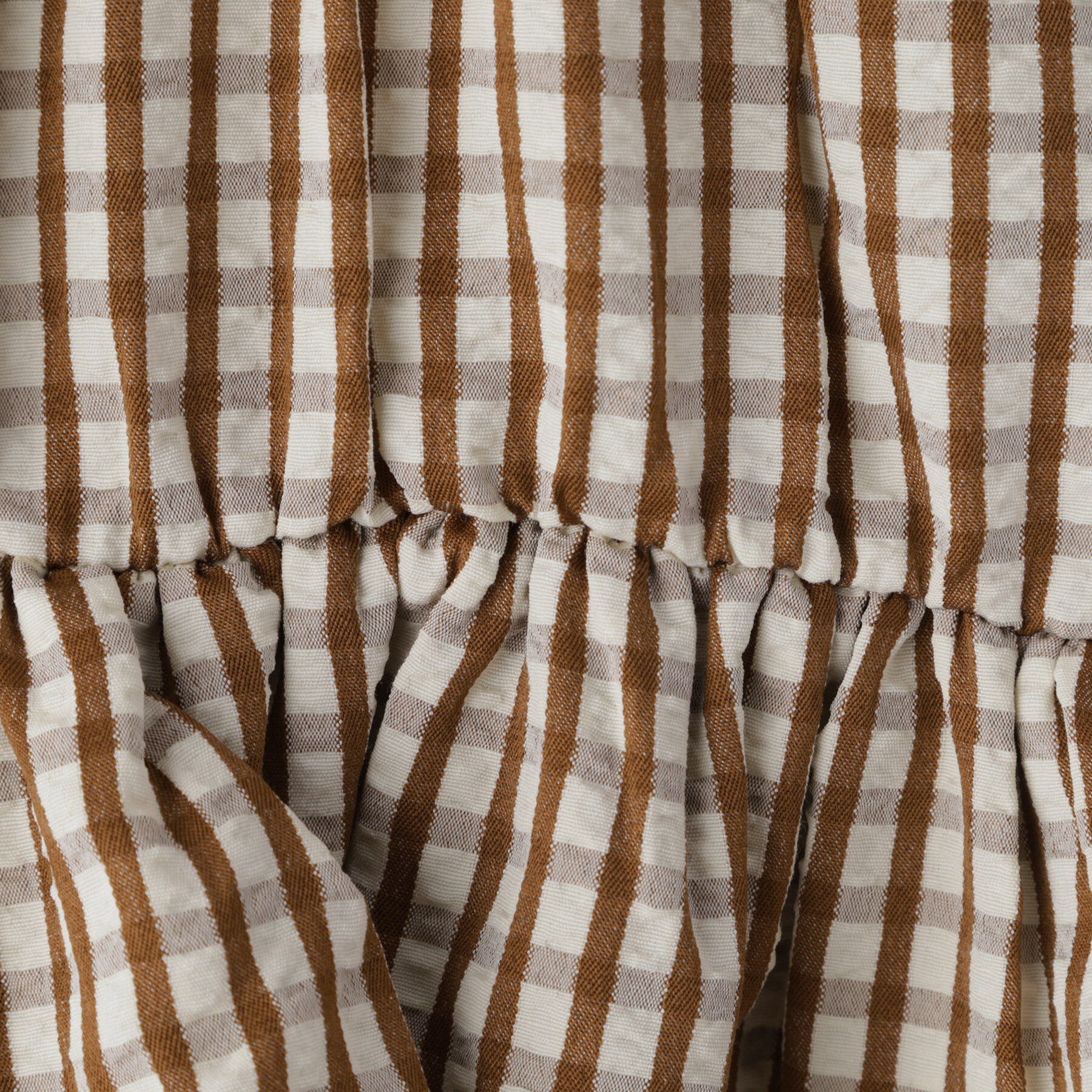 THE SHOP TK「【110-150】ギンガムチェックティアードブラウス/セットアップ可・洗濯機OK」|シャツ・ブラウス|