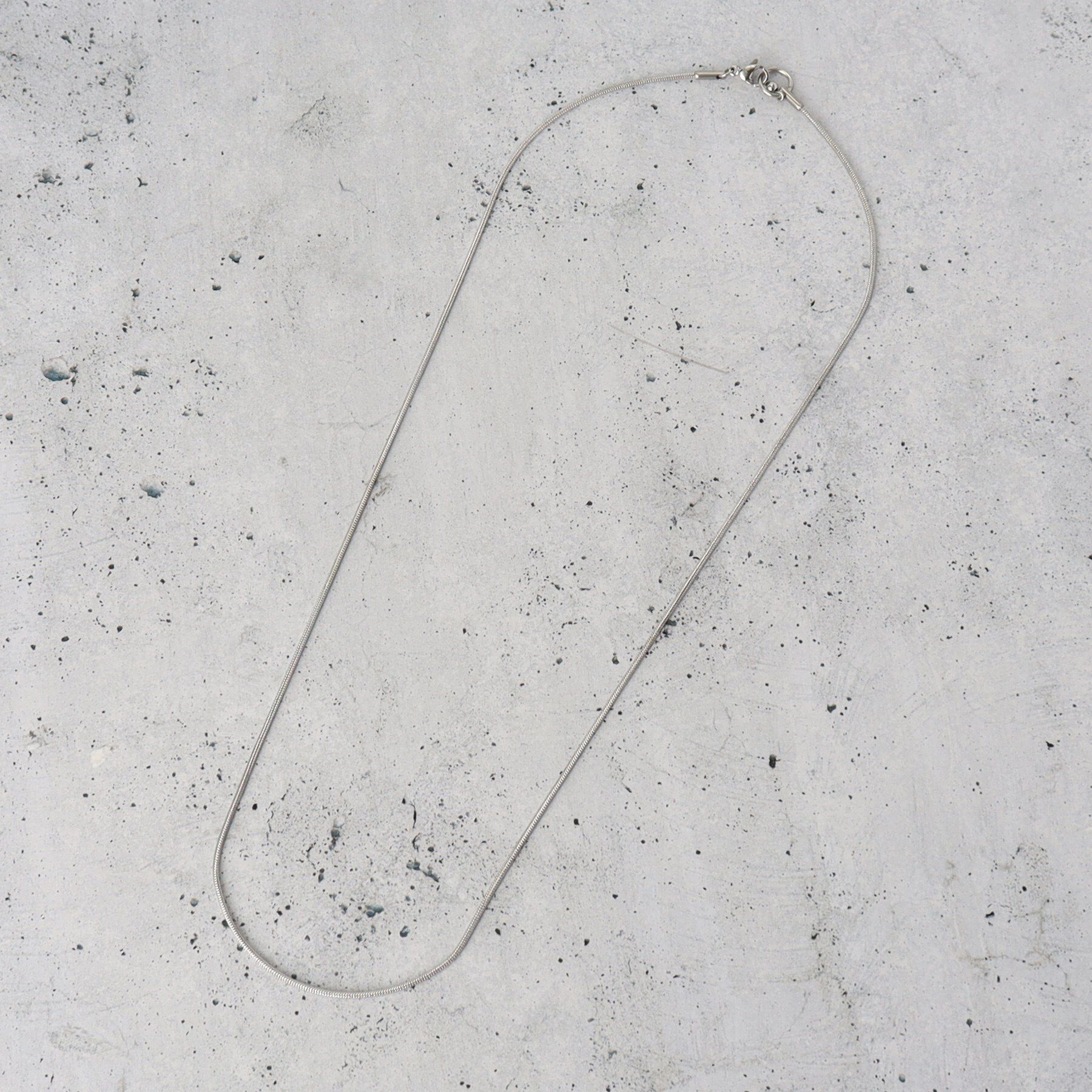 THE SHOP TK「ステンレススネークロングネックレス」|ネックレス|シルバー(006)