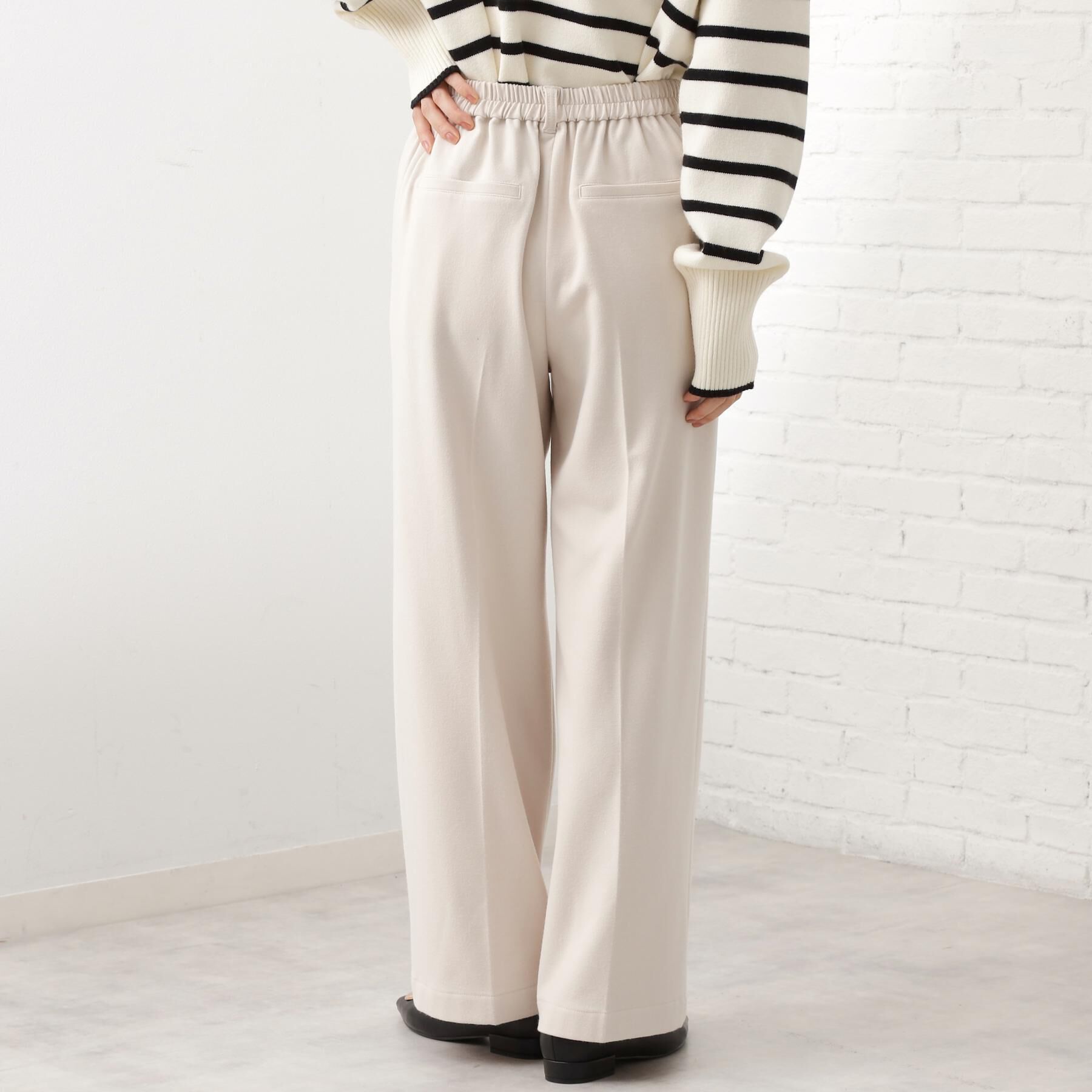 THE SHOP TK「【着丈選べる/XS～XLサイズ】あったか裏起毛ワイドパンツ」|その他|