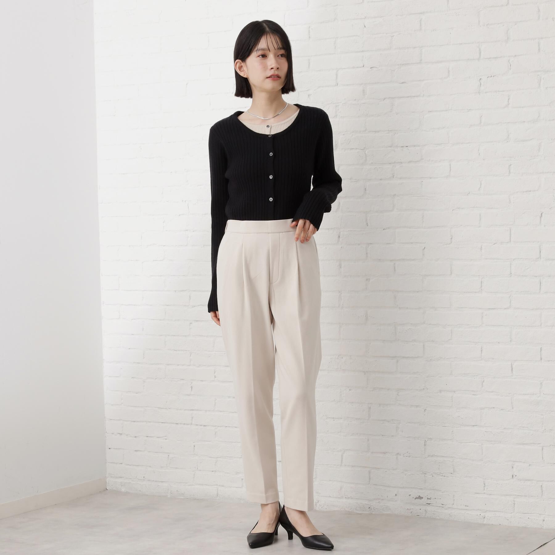 THE SHOP TK「【着丈選べる/XS～XLサイズ】あったか裏起毛テーパードパンツ」|その他|