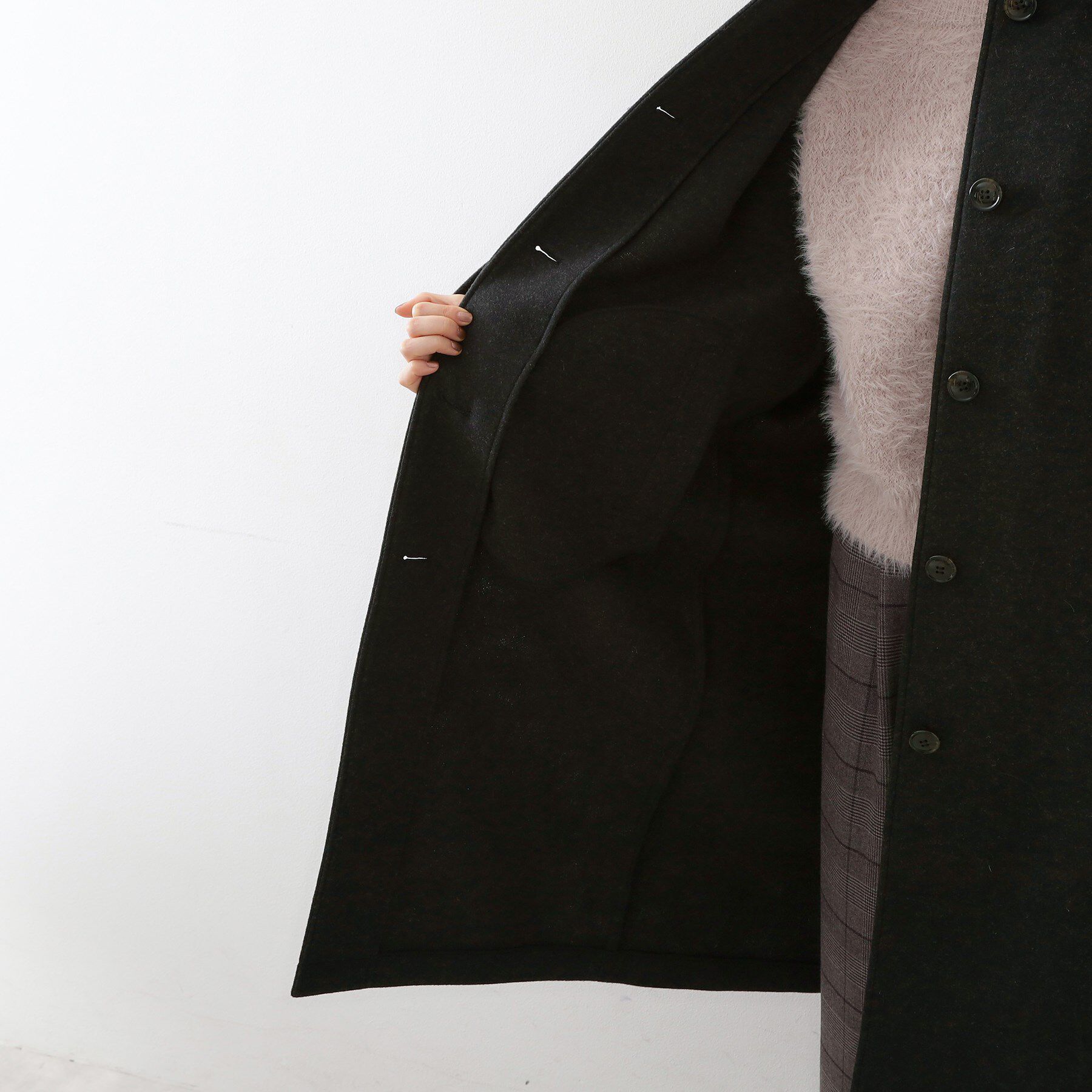 THE SHOP TK「ジャージメルトンスタンドカラーコート」|その他|