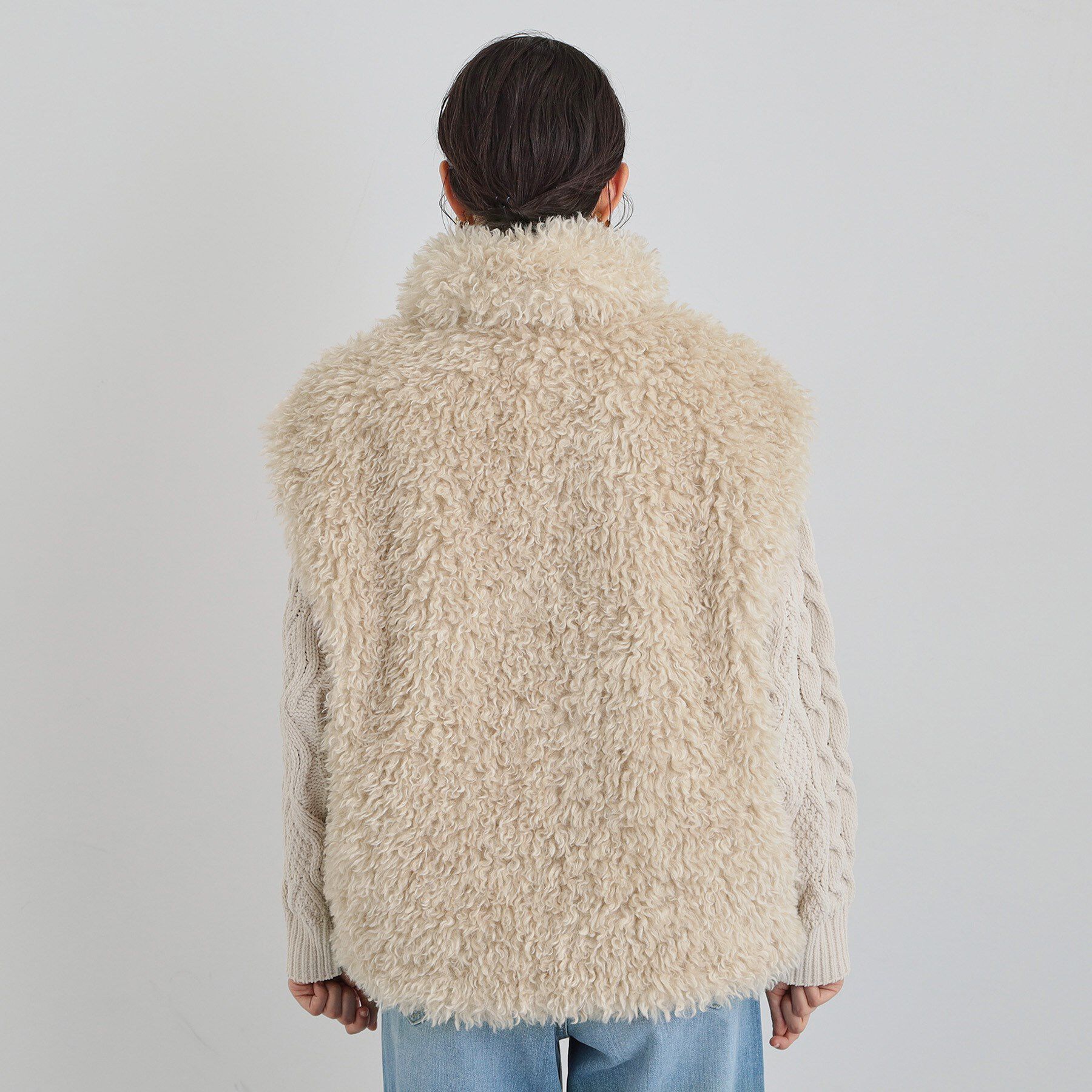 THE SHOP TK「プラスするだけでこなれ見え ボアベスト」|ベスト・ジレ|