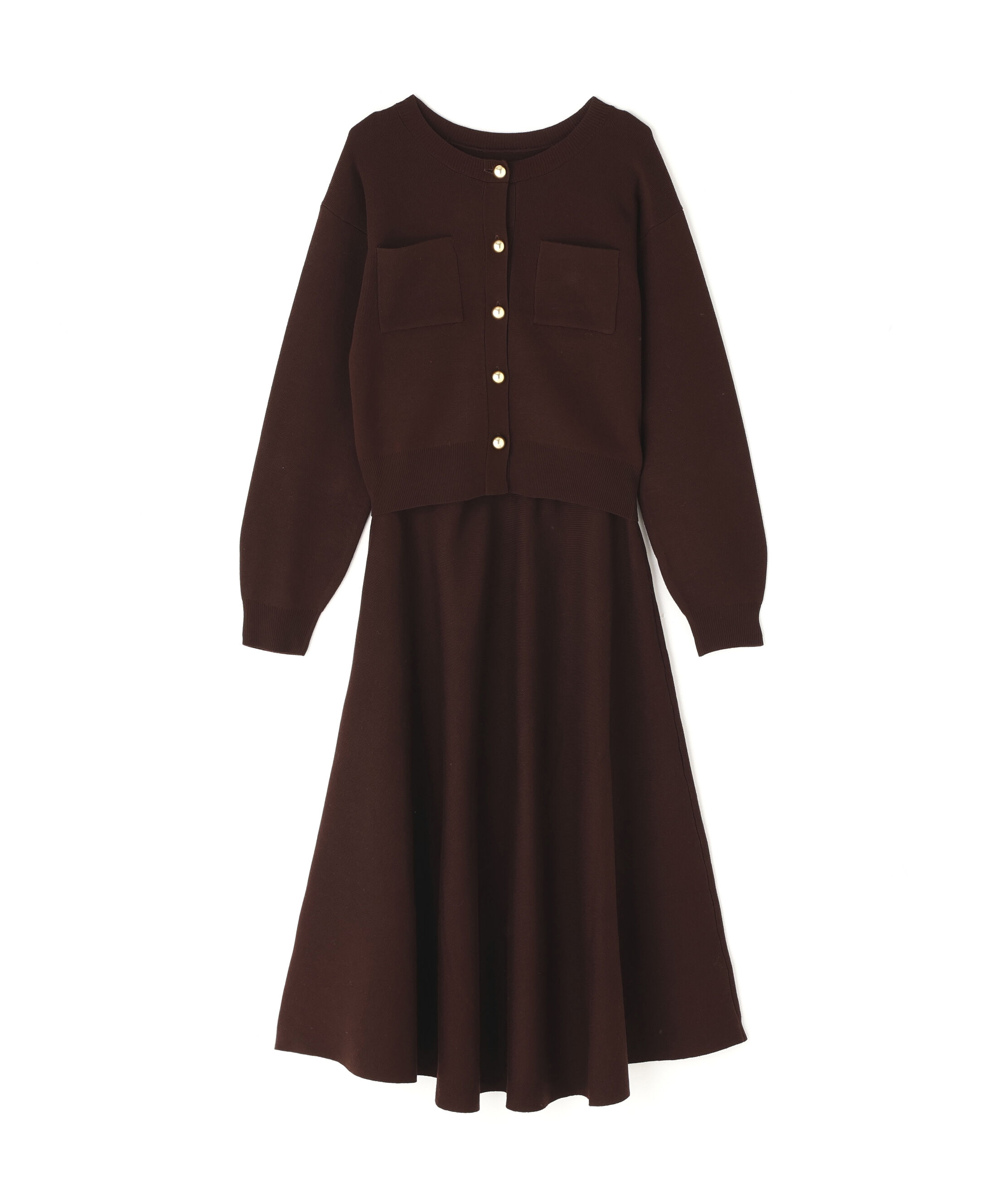  「ダブルフェイスニットセットアップ」|ワンピース|