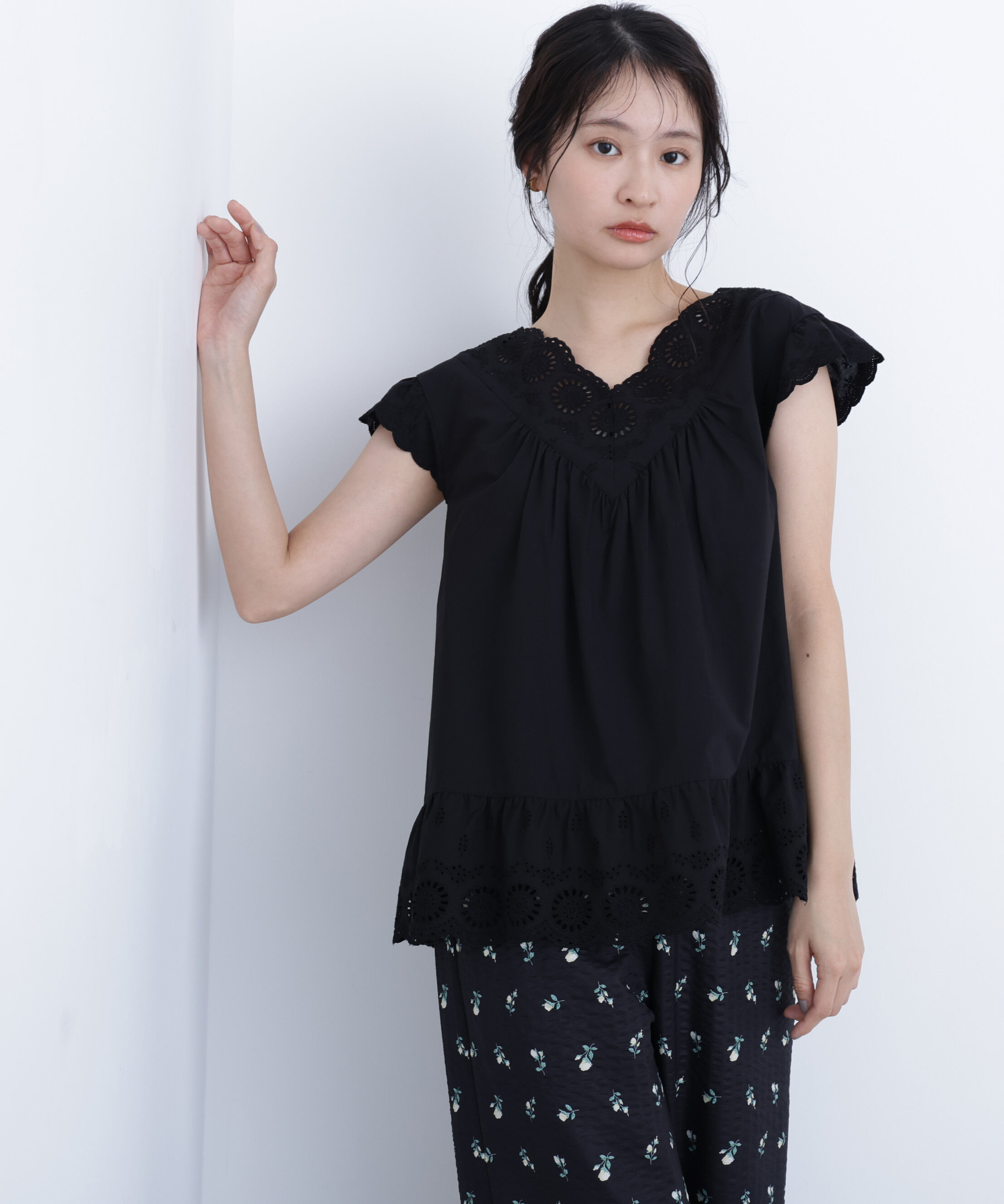  「〈N.〉コットン刺繍ブラウス」|シャツ・ブラウス|