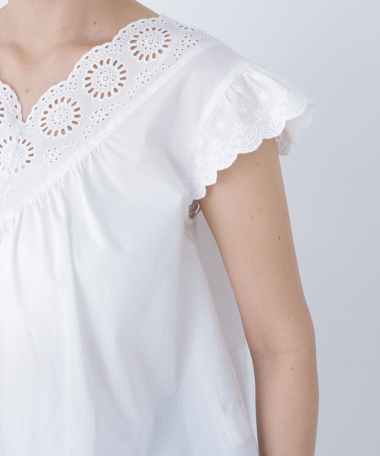  「〈N.〉コットン刺繍ブラウス」|シャツ・ブラウス|