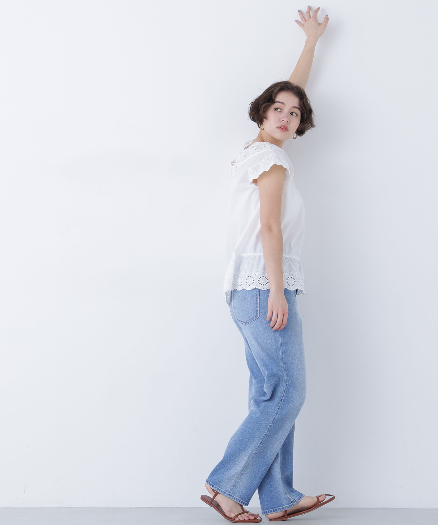  「〈N.〉コットン刺繍ブラウス」|シャツ・ブラウス|