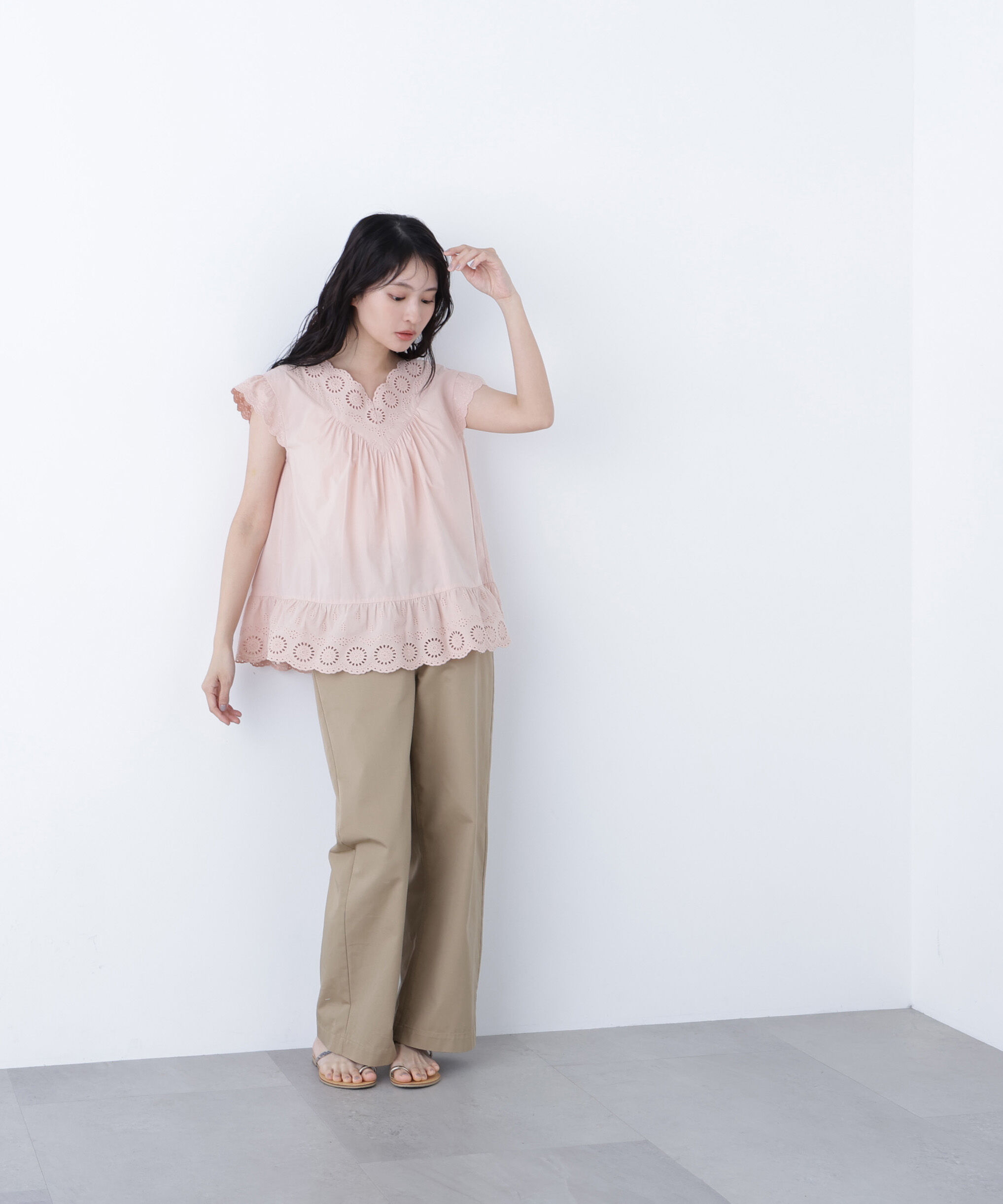  「〈N.〉コットン刺繍ブラウス」|シャツ・ブラウス|