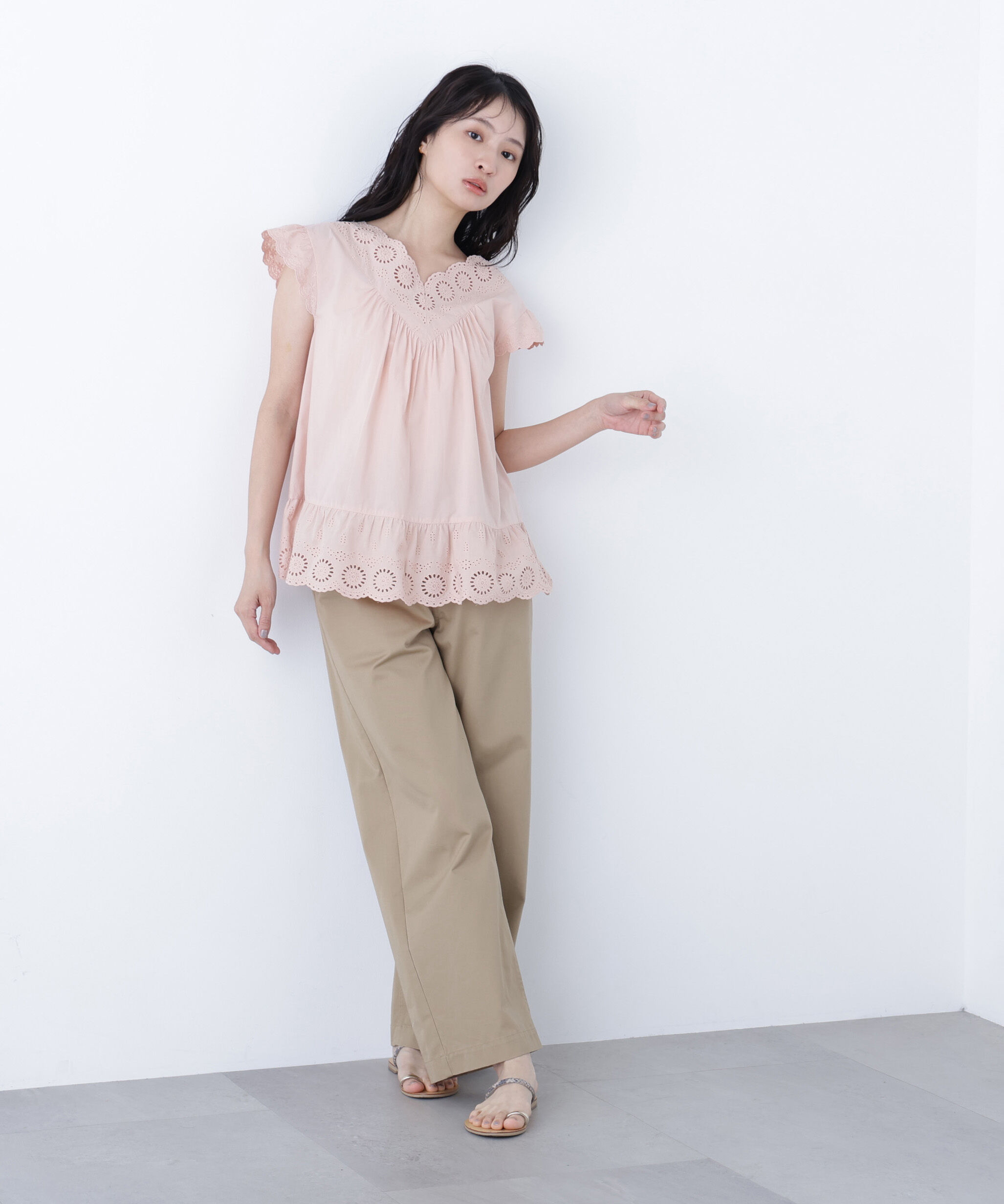  「〈N.〉コットン刺繍ブラウス」|シャツ・ブラウス|