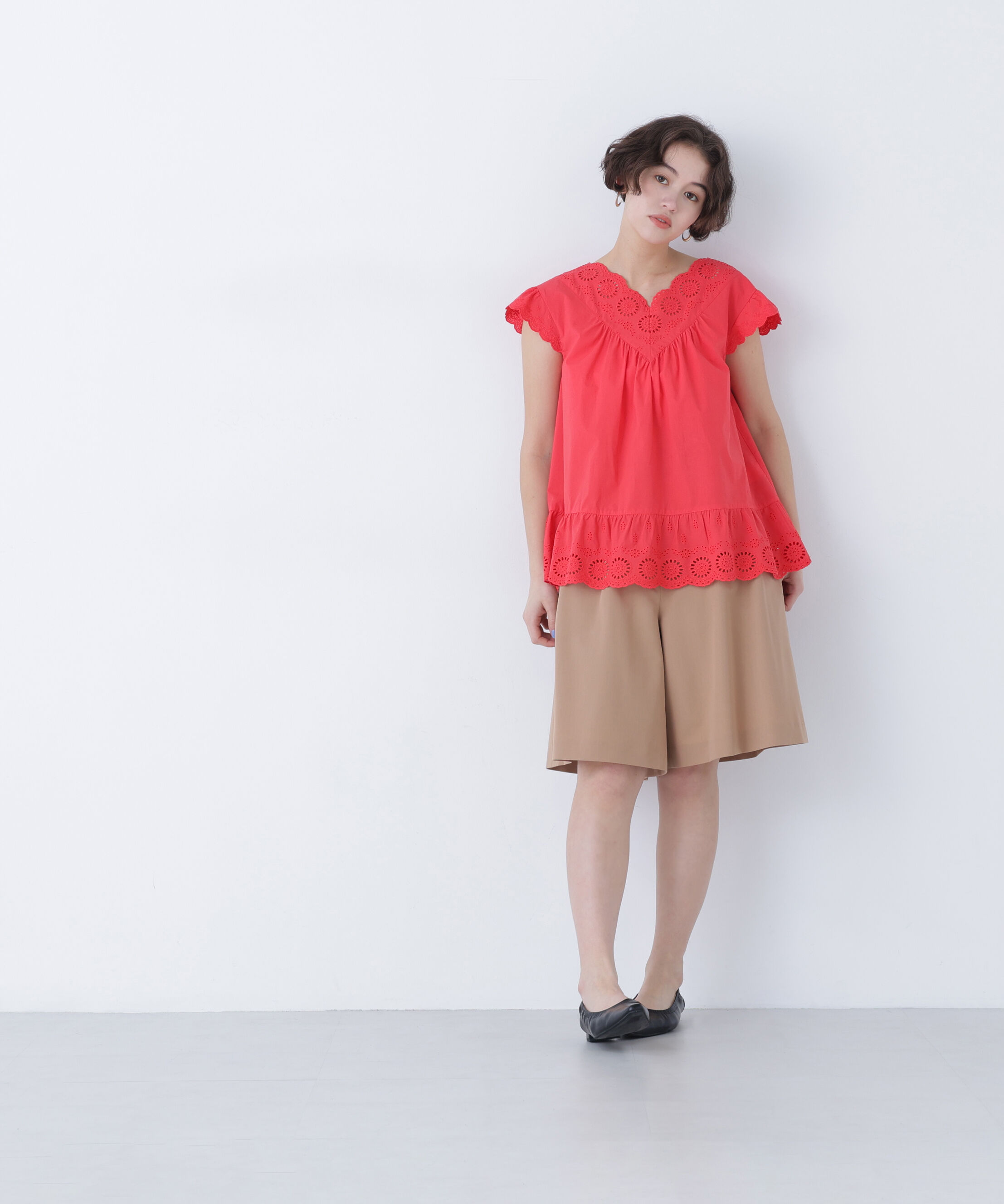  「〈N.〉コットン刺繍ブラウス」|シャツ・ブラウス|