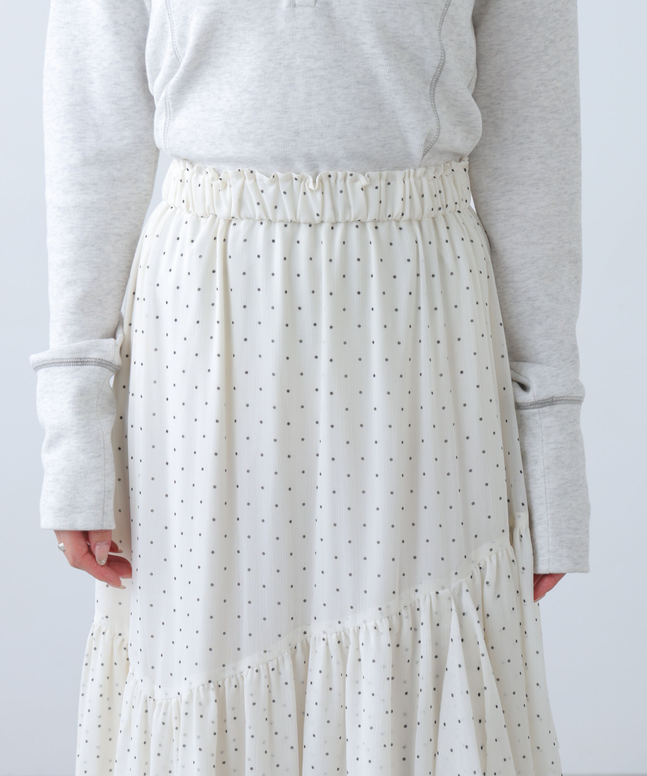  「アソートイレヘムフリルスカート」|スカート|