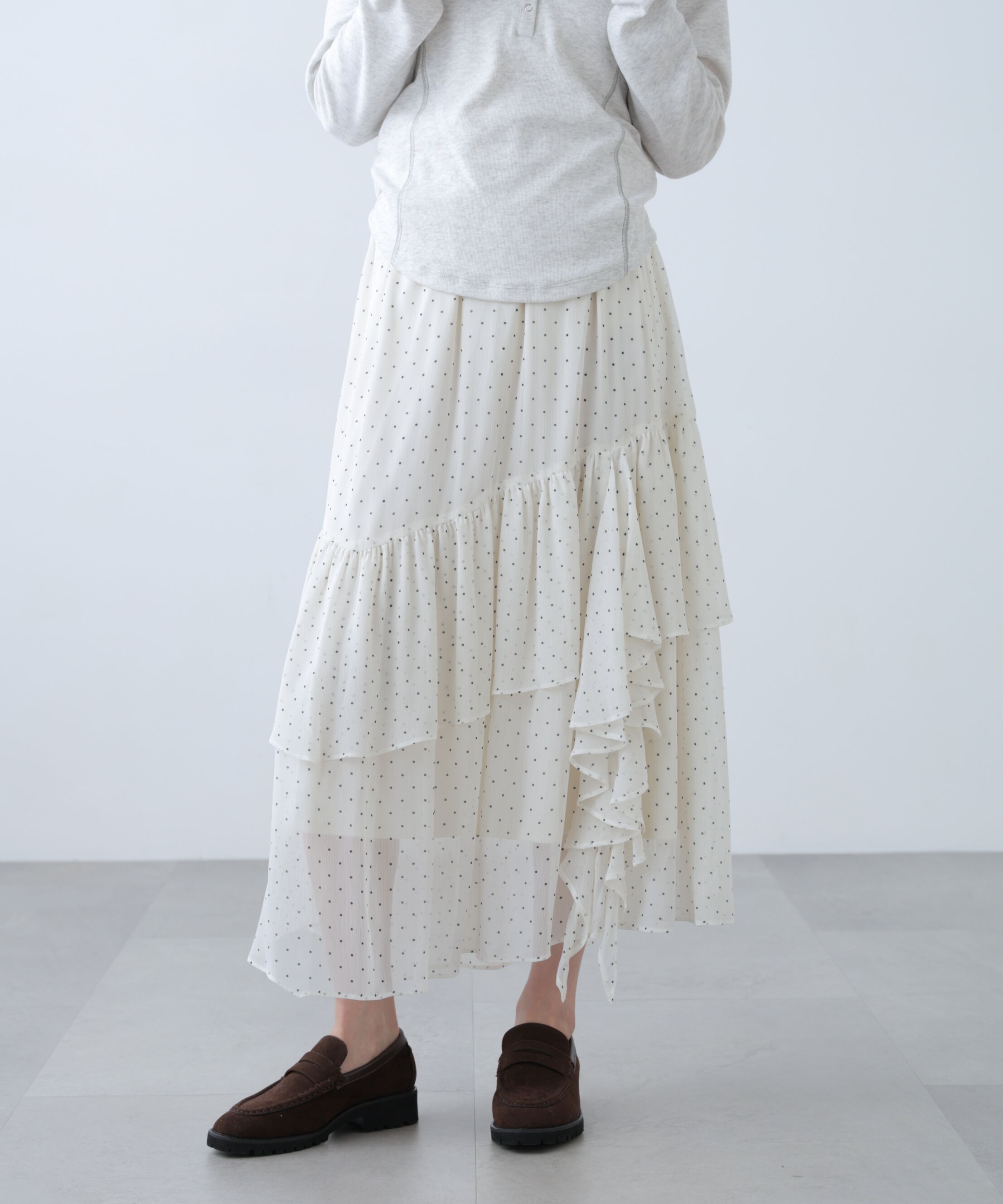  「アソートイレヘムフリルスカート」|スカート|