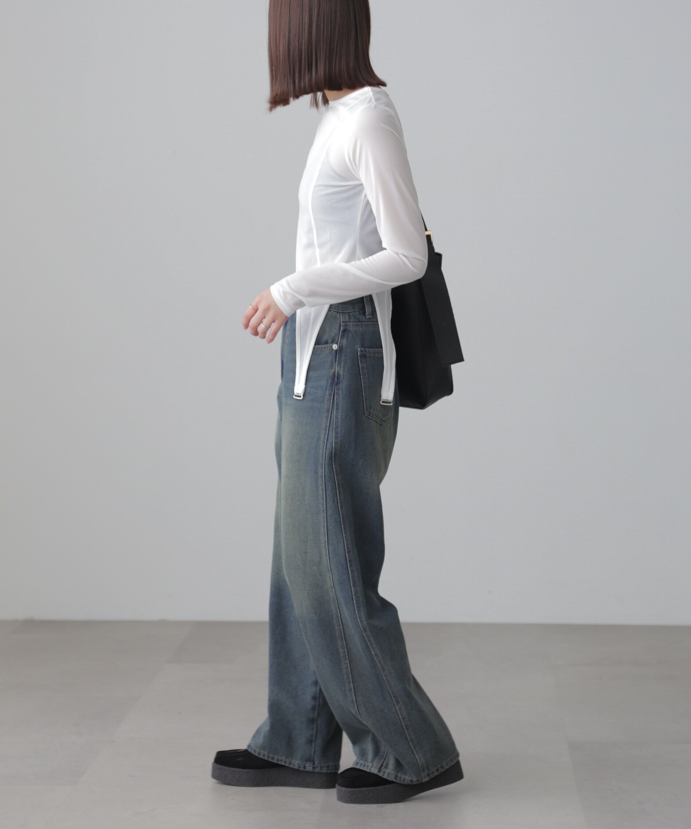  「［FB限定］シアーガーターカットソー」|Tシャツ・カットソー|