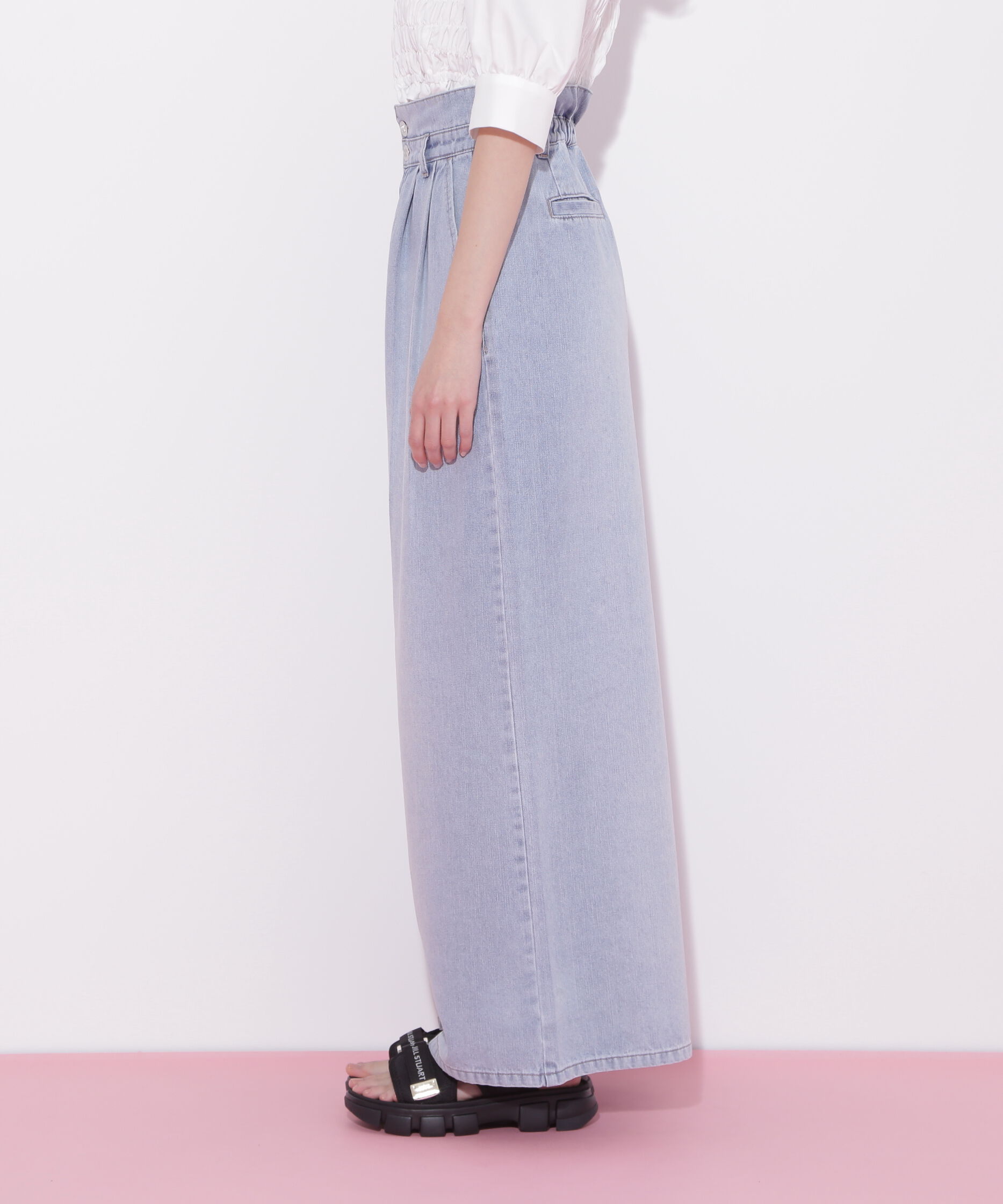  「タックワイドライトデニムパンツ」|その他|