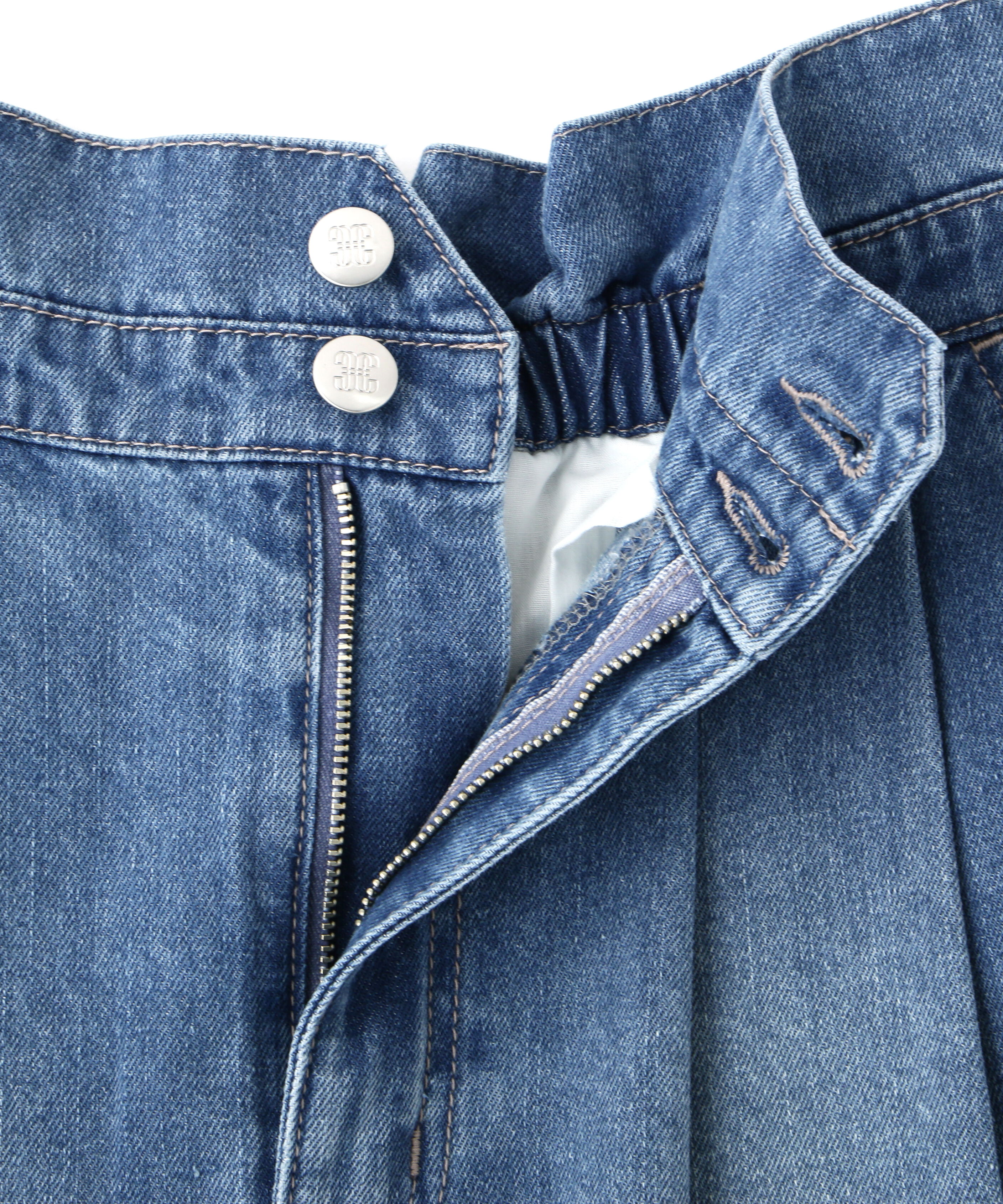  「タックワイドライトデニムパンツ」|その他|