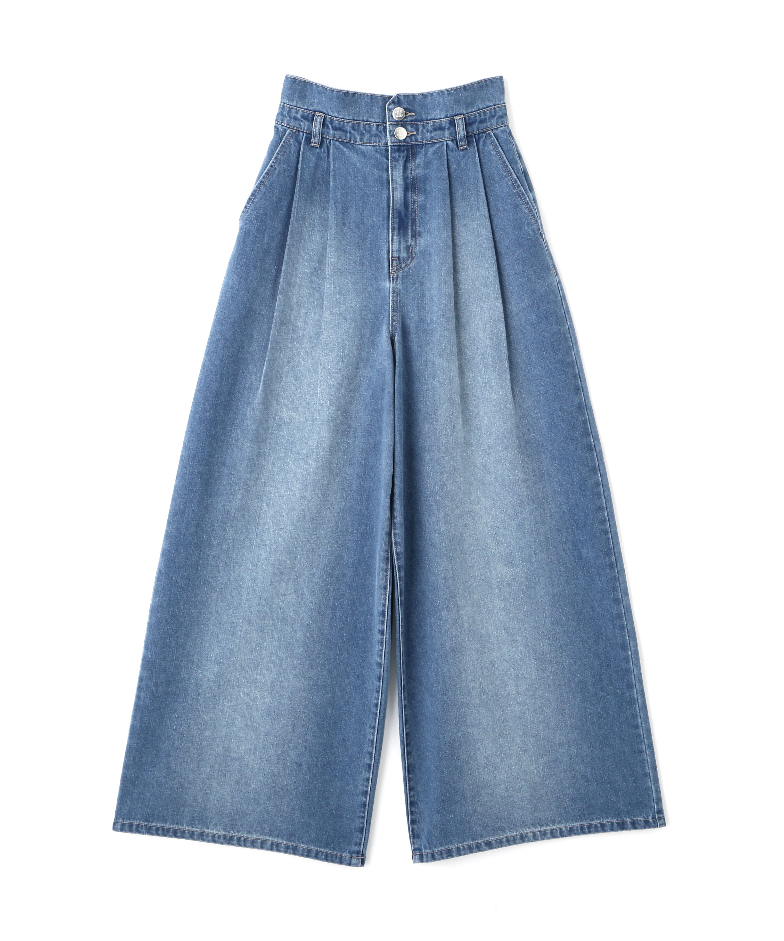 「タックワイドライトデニムパンツ」|その他|