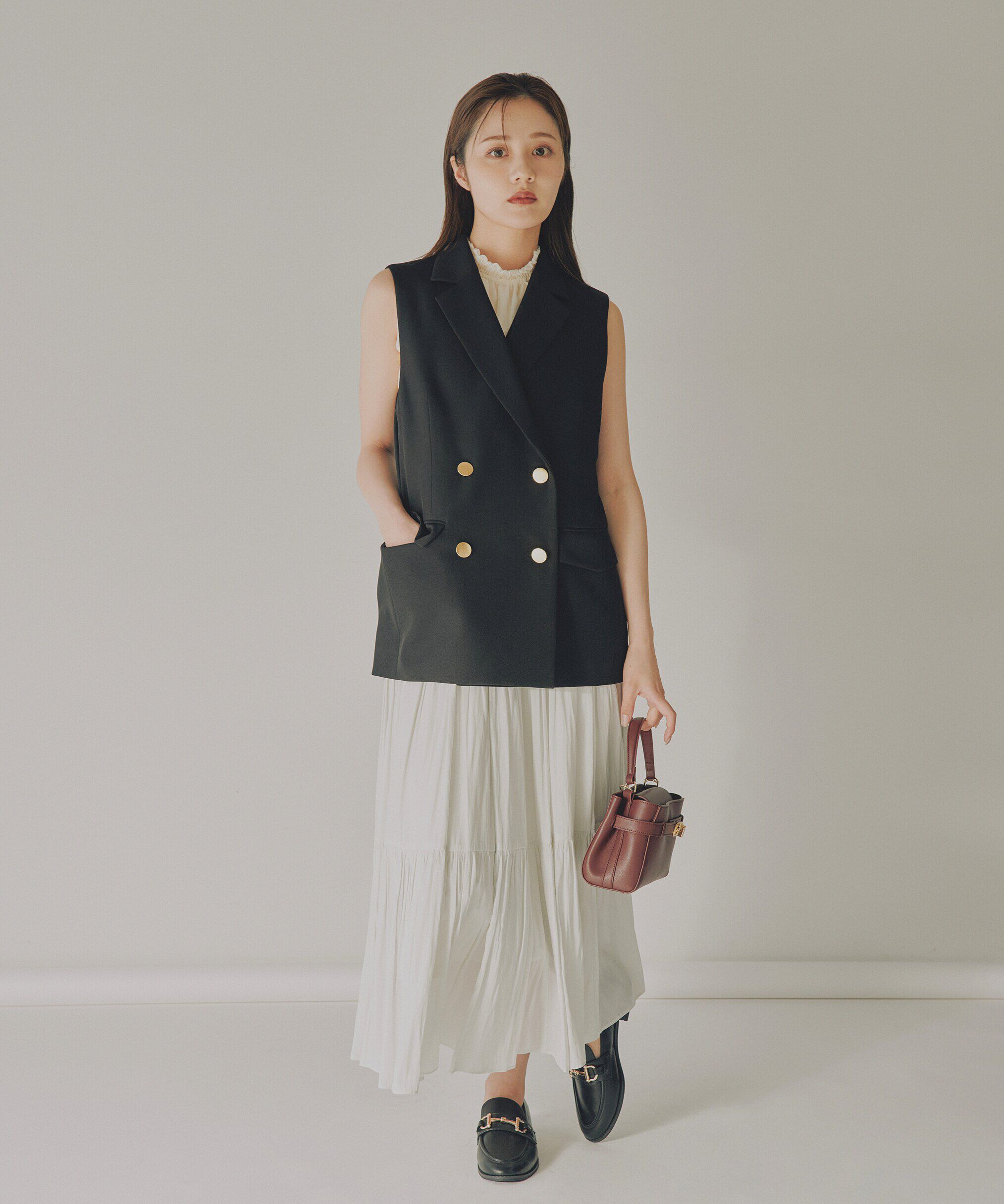 PROPORTION BODY DRESSING「ノースリ楊柳ブラウス」|シャツ・ブラウス|