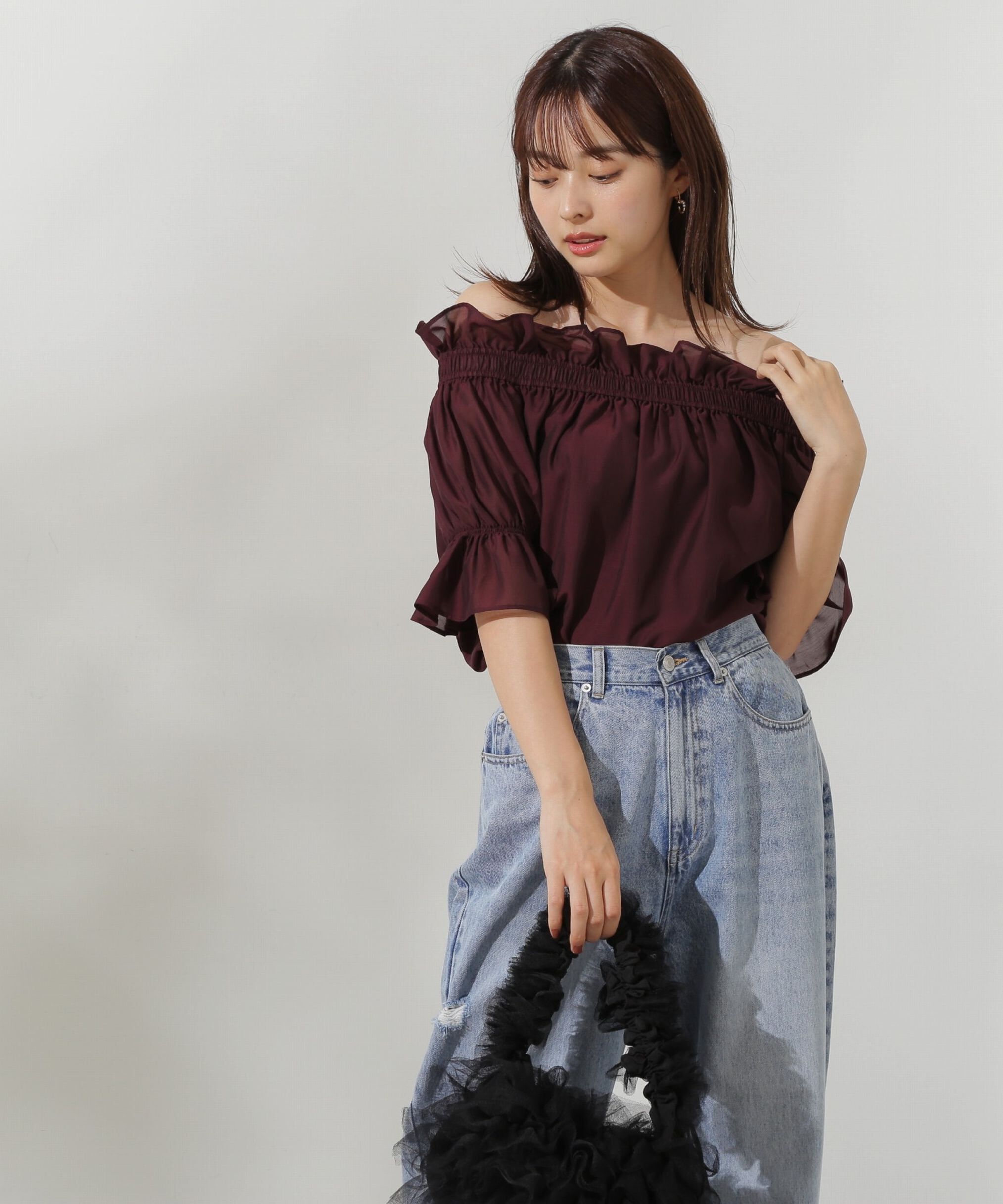 PROPORTION BODY DRESSING「オフショルブラウス」|シャツ・ブラウス|