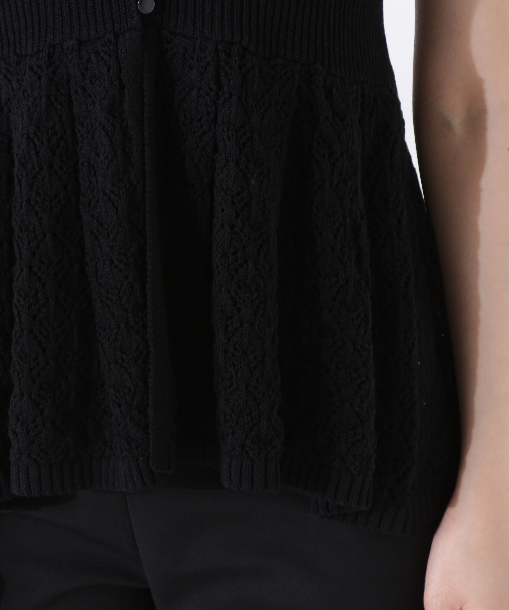 PROPORTION BODY DRESSING「《EDIT COLOGNE》透かし編みペプラム SET UP」|ニット・セーター|