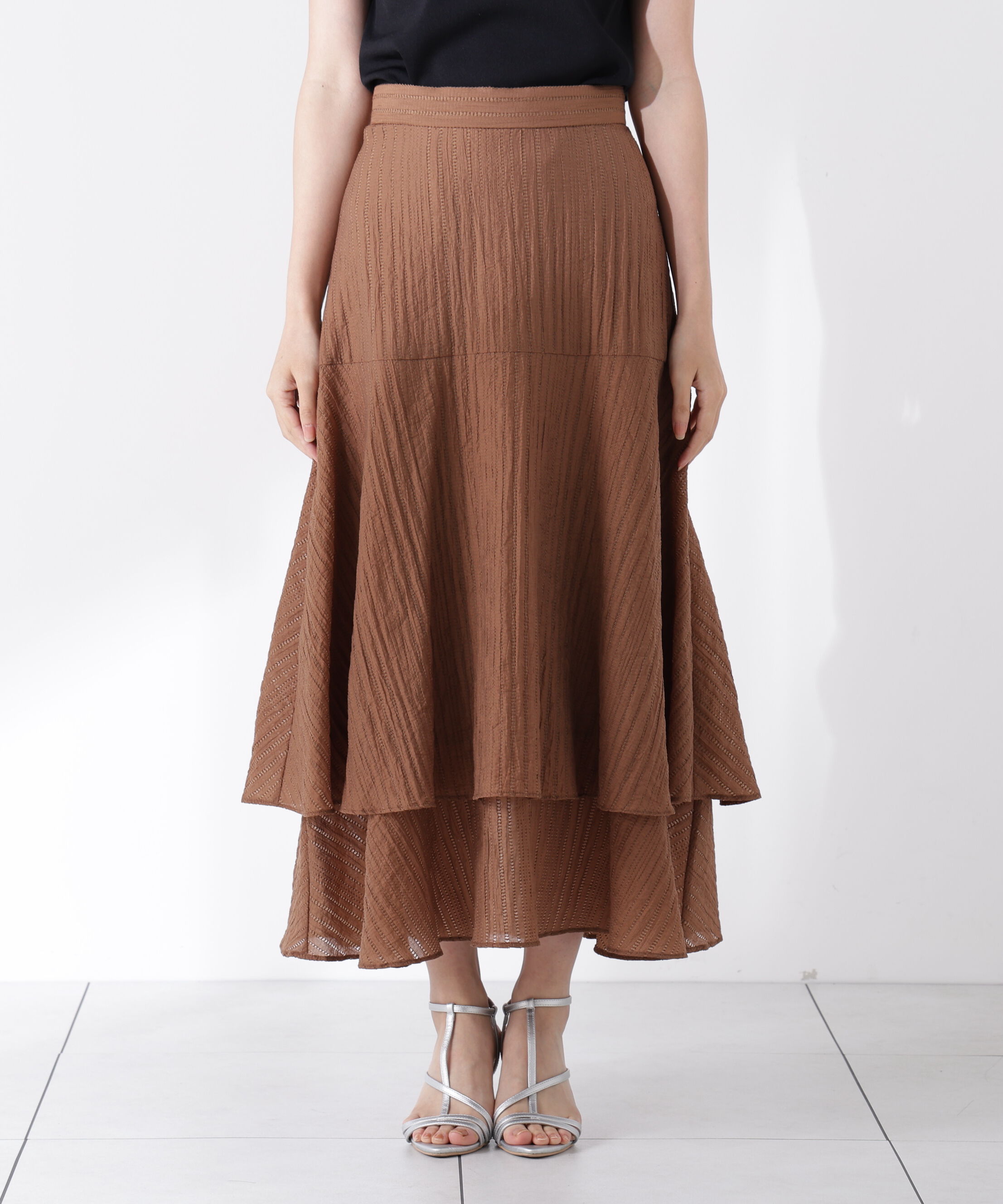 PROPORTION BODY DRESSING「シアードビーティアードスカート」|スカート|