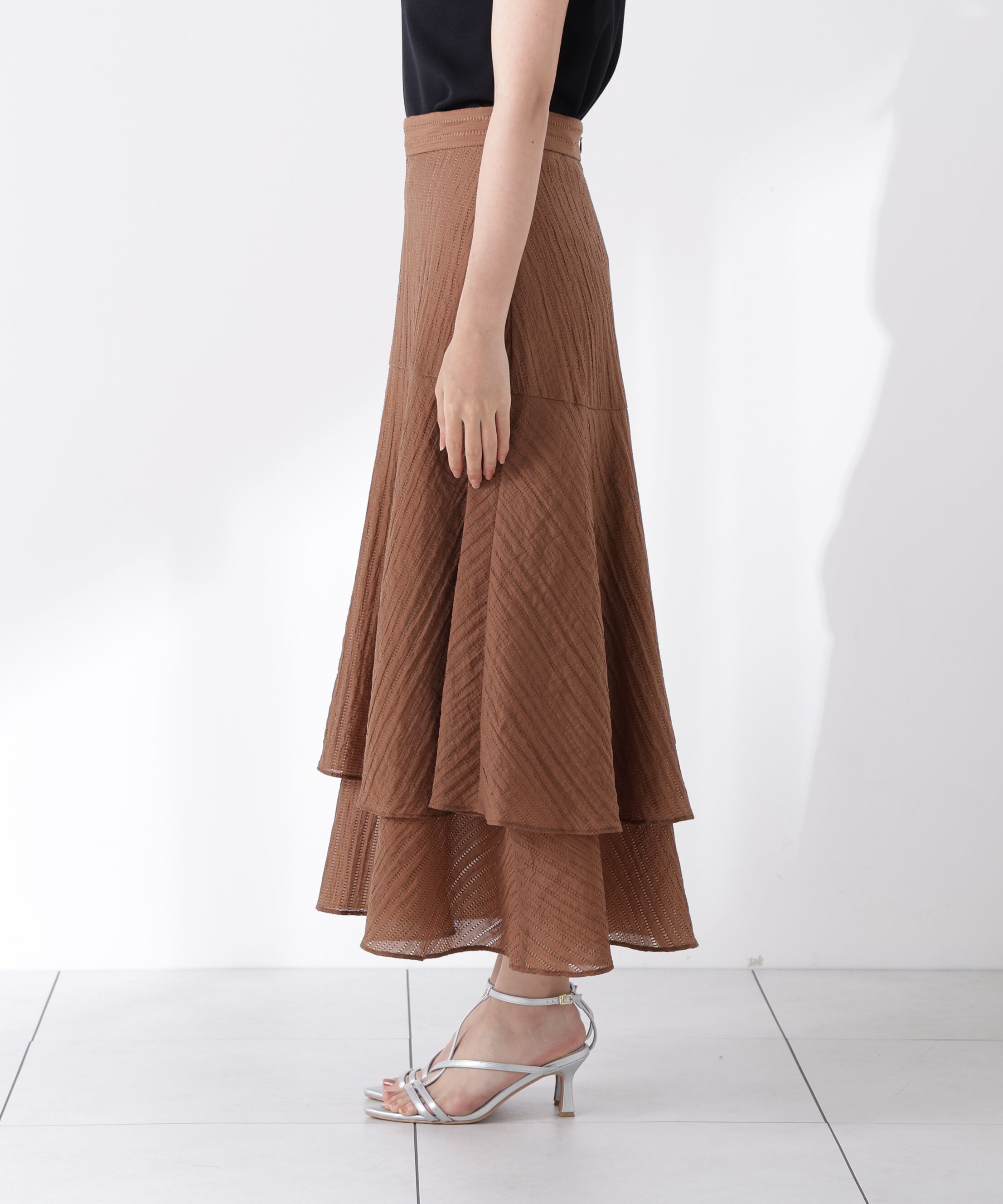 PROPORTION BODY DRESSING「シアードビーティアードスカート」|スカート|