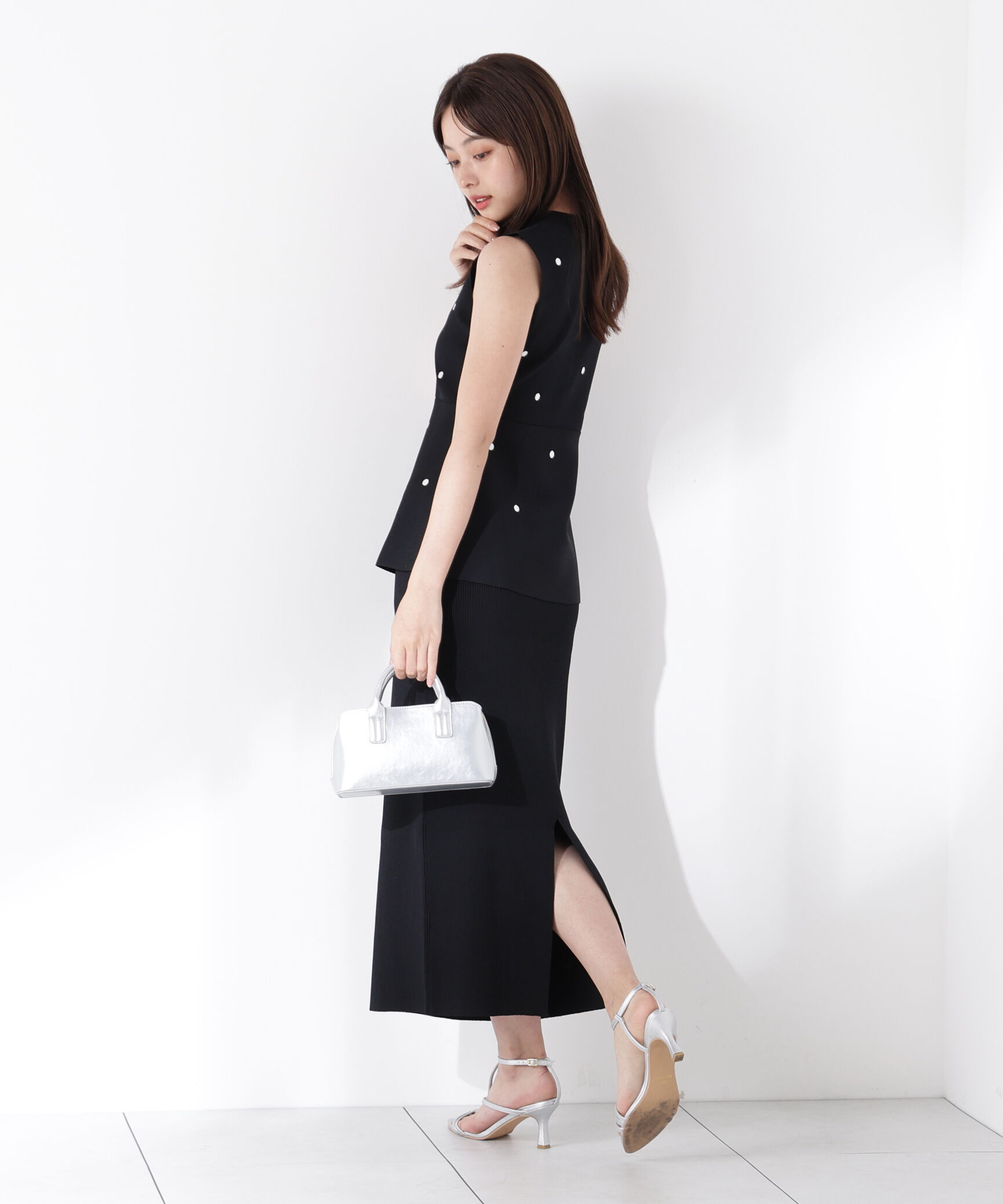 PROPORTION BODY DRESSING「ドット刺繍ニットセットアップ」|ワンピース|