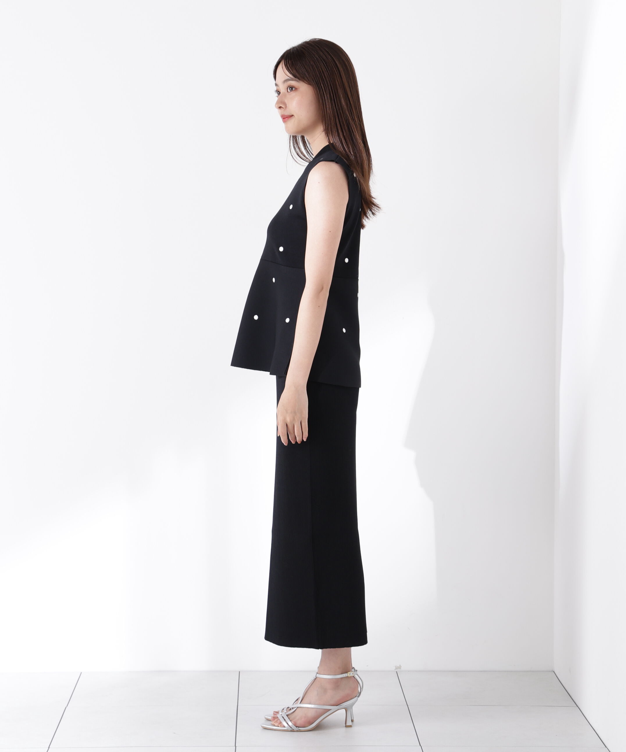 PROPORTION BODY DRESSING「ドット刺繍ニットセットアップ」|ワンピース|