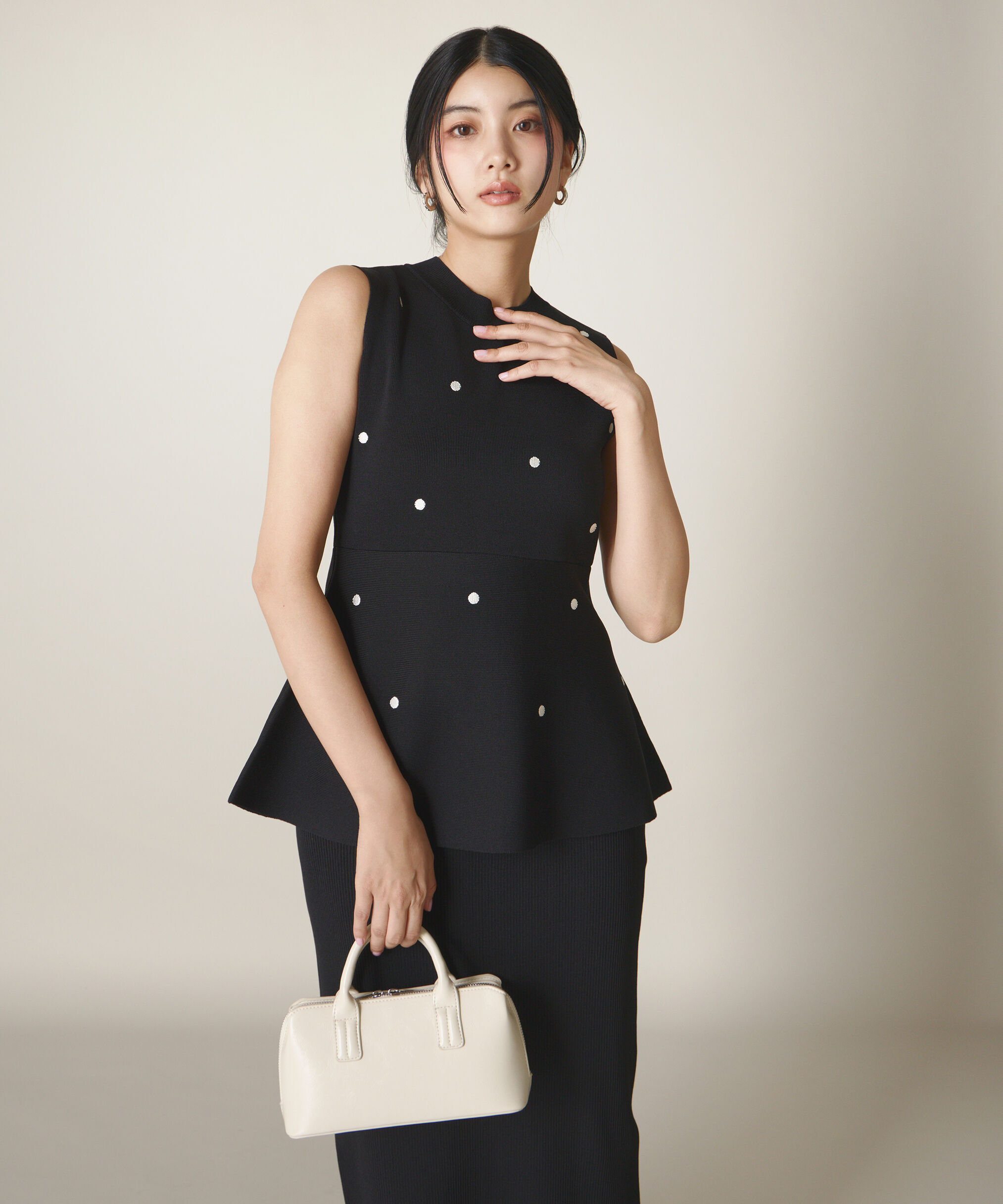 PROPORTION BODY DRESSING「ドット刺繍ニットセットアップ」|ワンピース|