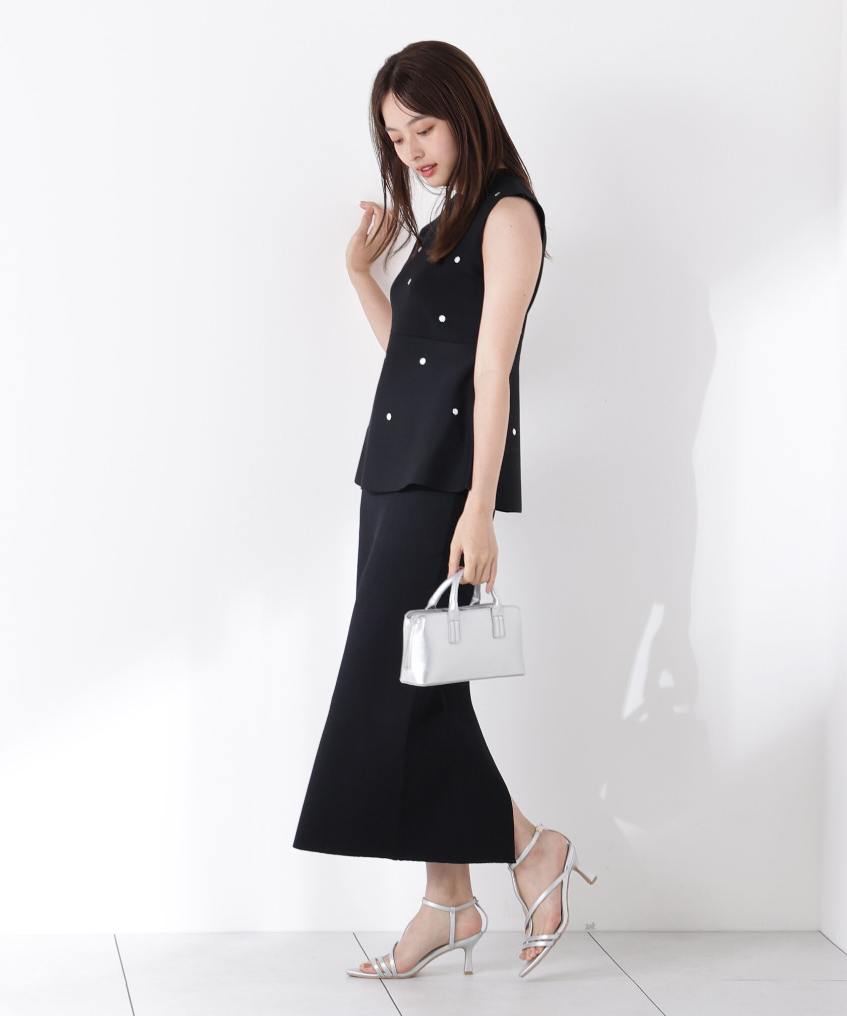 PROPORTION BODY DRESSING「ドット刺繍ニットセットアップ」|ワンピース|