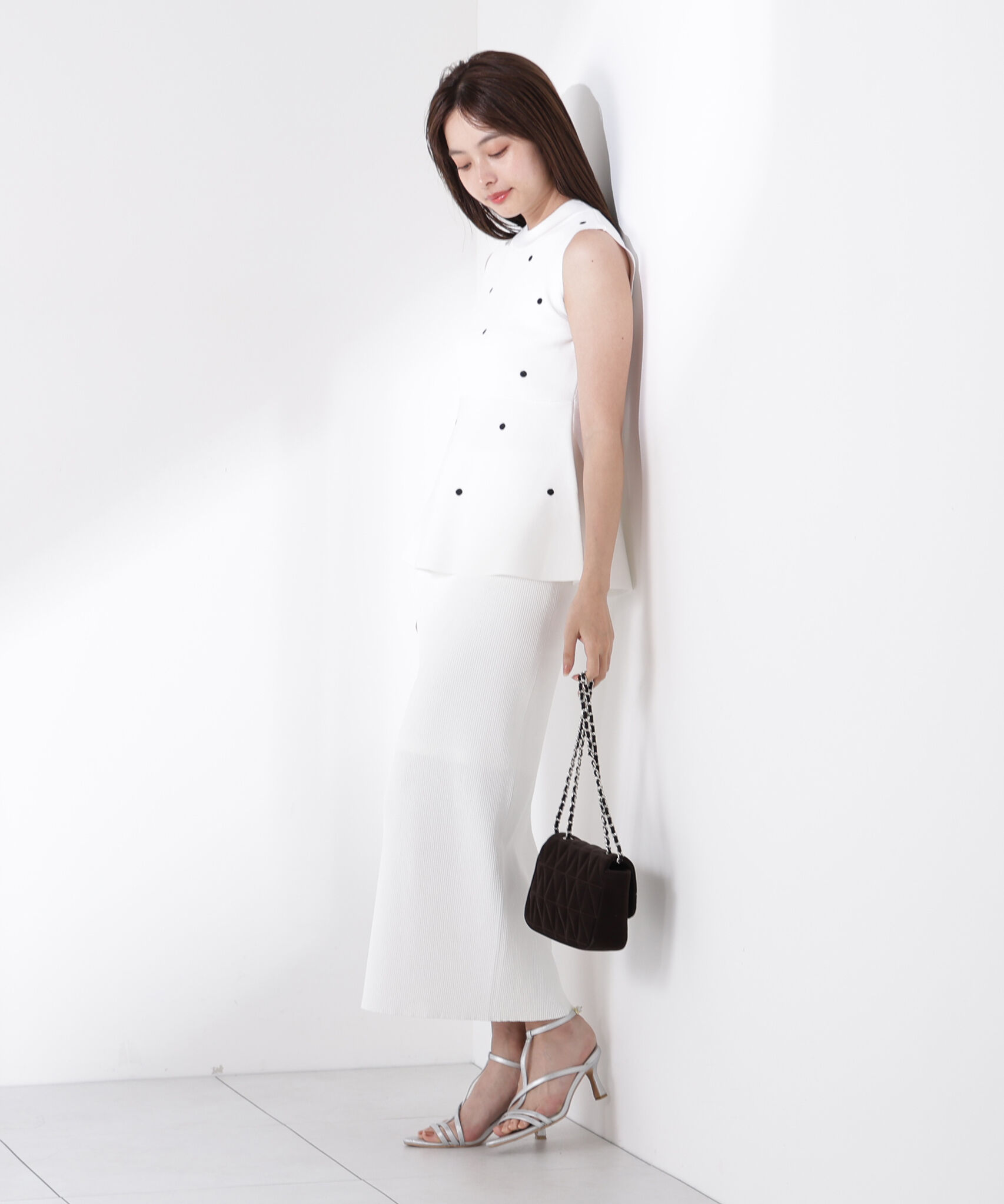 PROPORTION BODY DRESSING「ドット刺繍ニットセットアップ」|ワンピース|