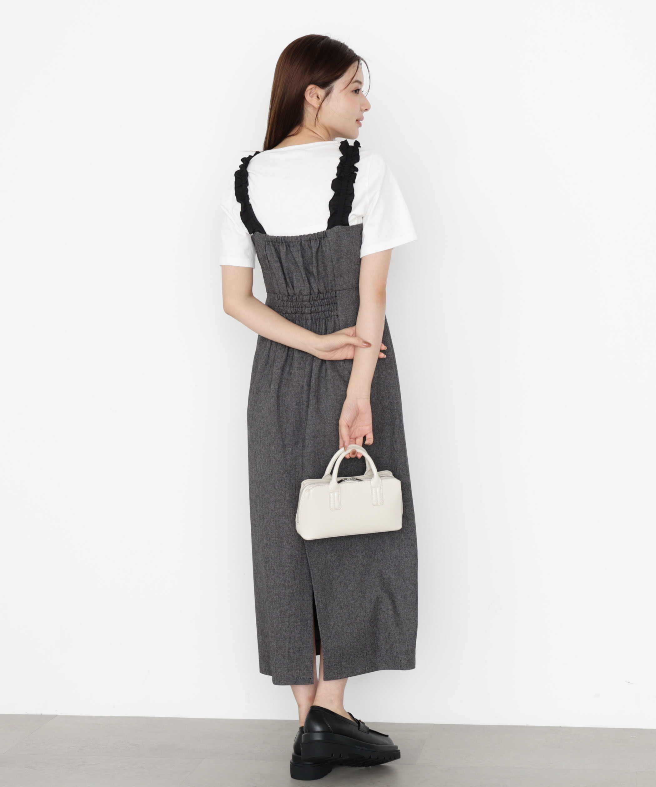 PROPORTION BODY DRESSING「フリルショルダーワンピース 25AW」|ワンピース|