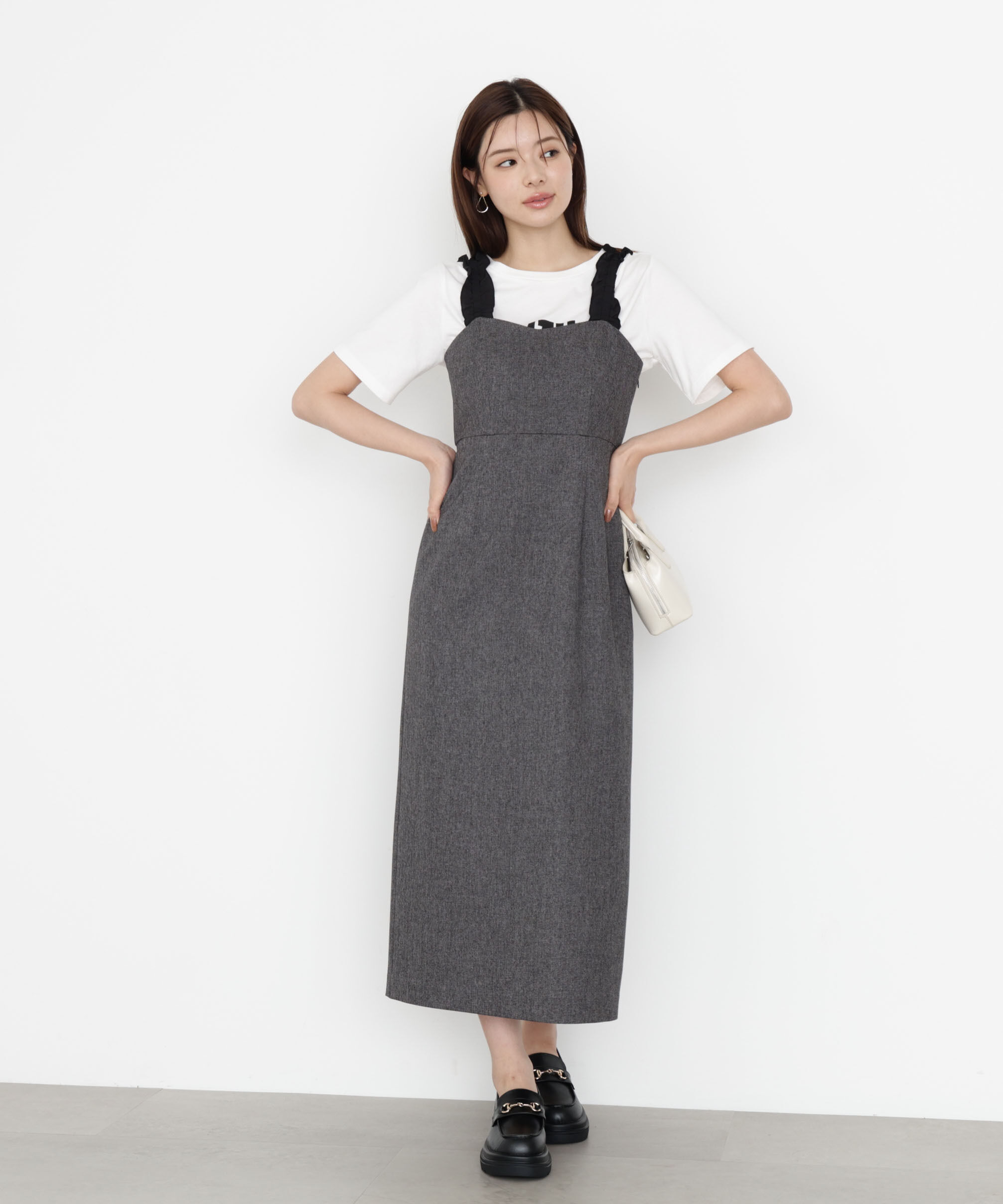 PROPORTION BODY DRESSING「フリルショルダーワンピース 25AW」|ワンピース|